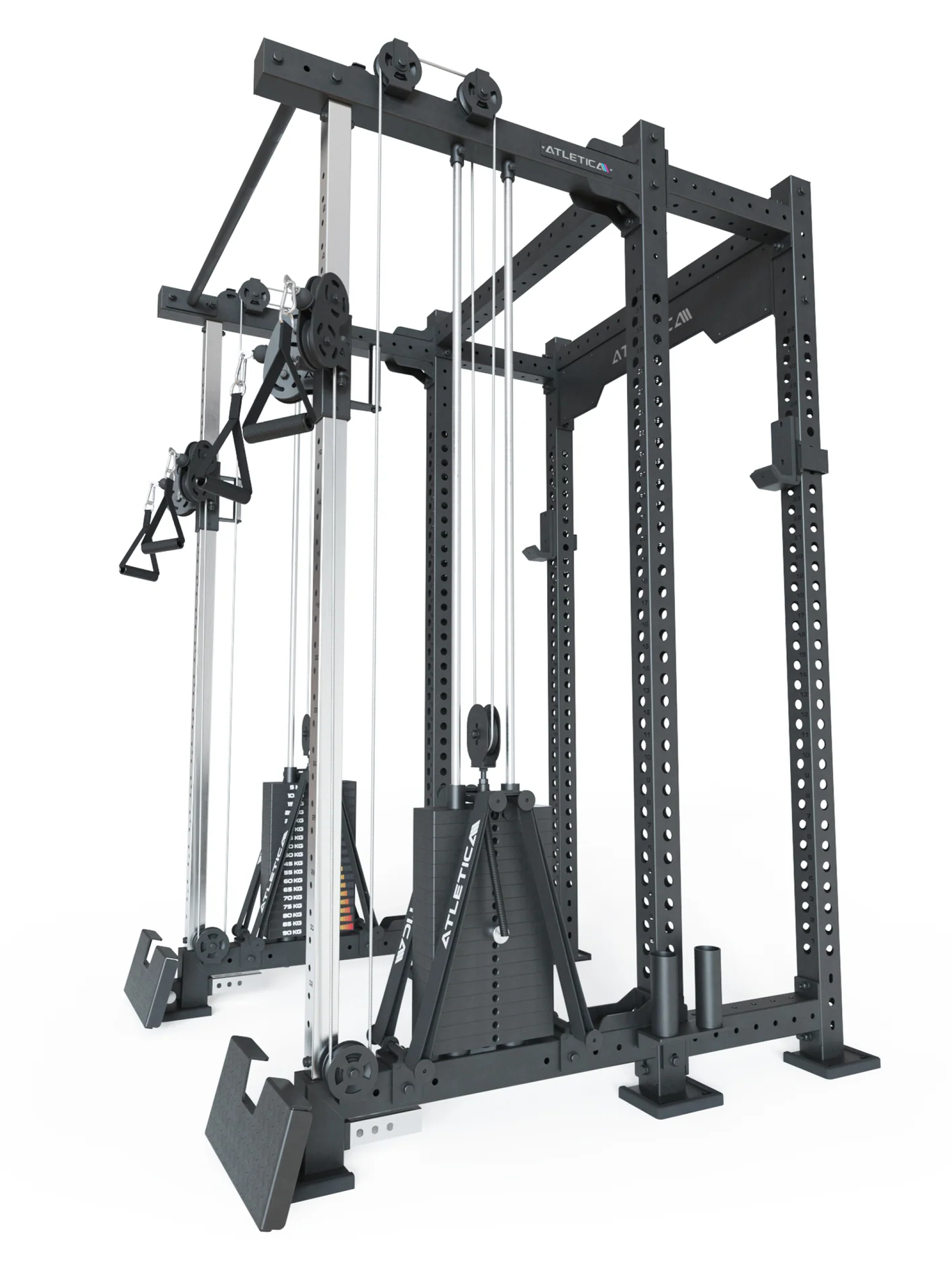 Power Cage R8-Duality Pro Shallow: Half Rack 42 cm Käfigtiefe