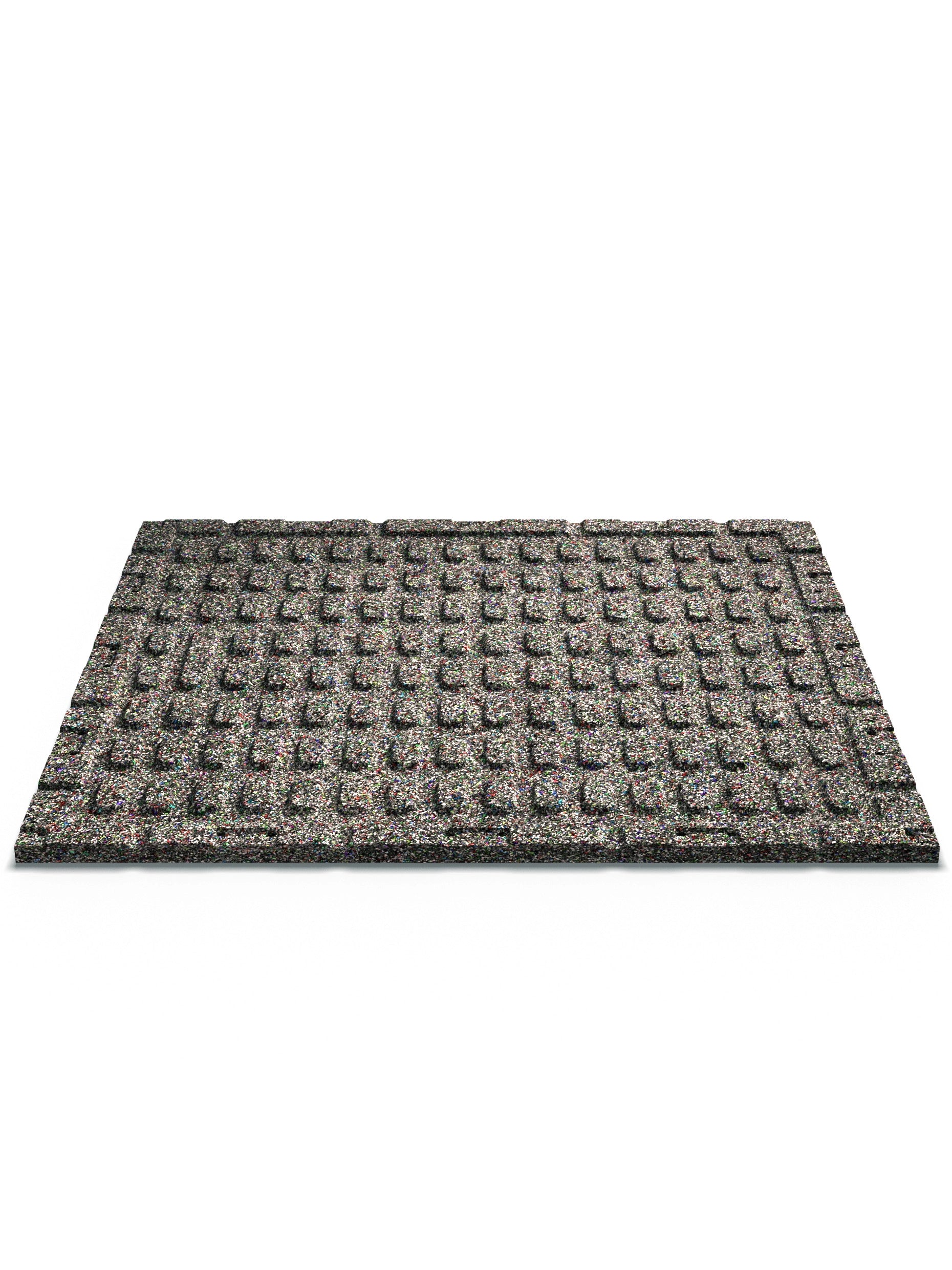 Feingranulat Oberfläche | Steck-Verbundsystem | Zwei Schutzlagen sowie Air-Cushion Dämpfung | 25mm Stärke | 100x100cm