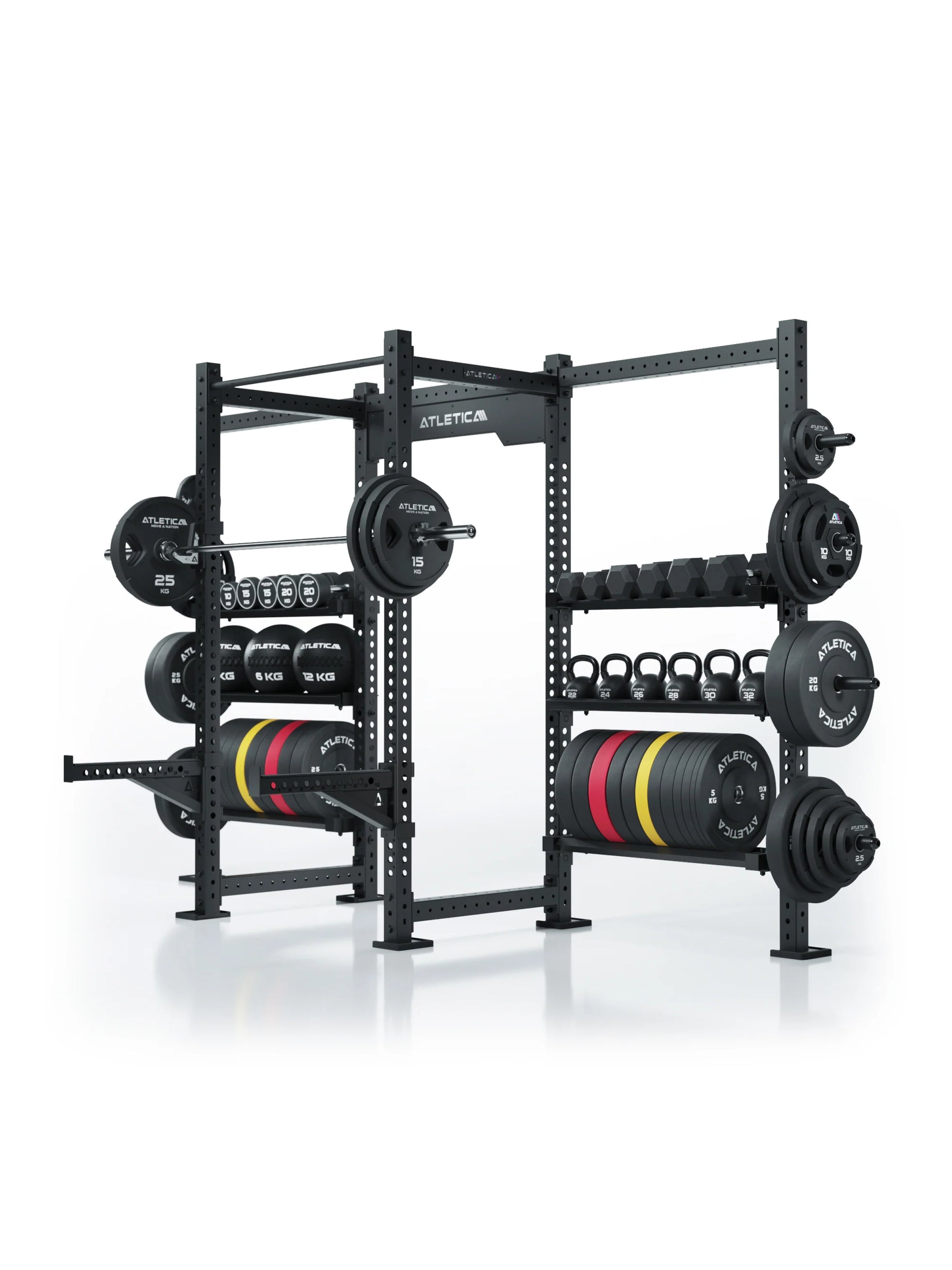 Ablage für Bumper Plates und Wallballs Gewichte