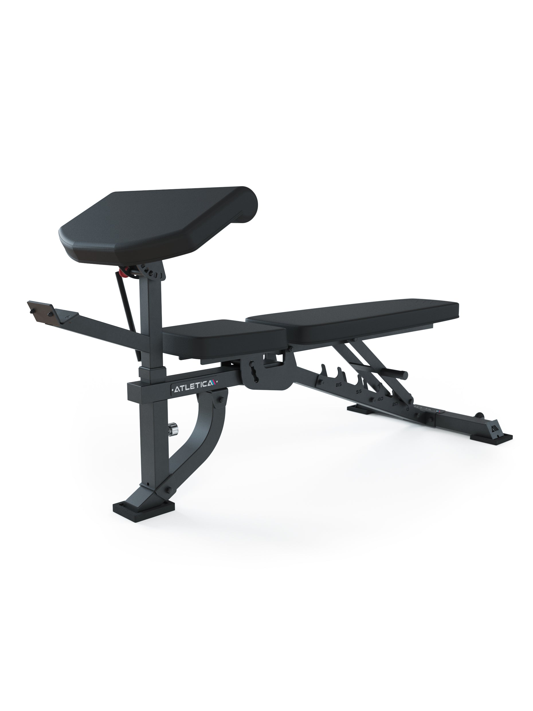 Hantelbank B2 ArmMaster Beinbeuger Beinstrecker Hantelbank: Leg Curl Beintraining | Schrägbank negativ verstellbar| Bis 400kg belastbar | TÜV