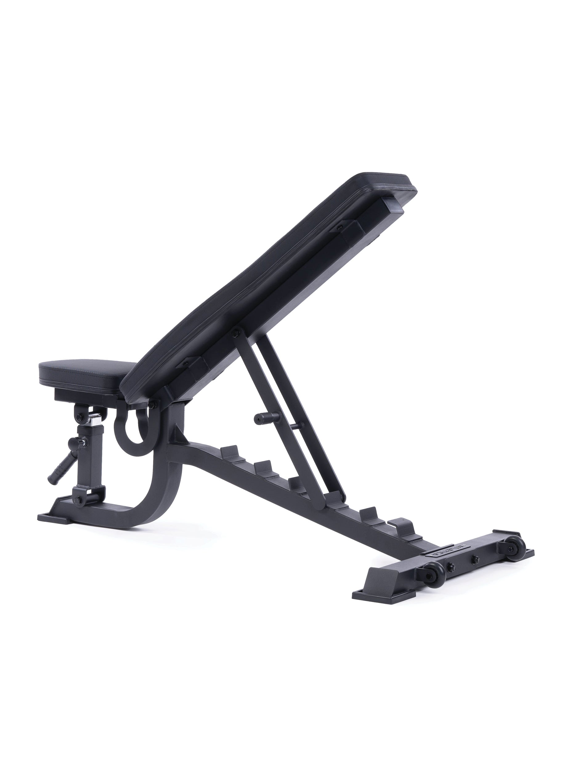 Hantelbank B2 negativ verstellbar: Neigungswinkel von -15° bis 85°, Rückenlehne 7-fach, in schwarz