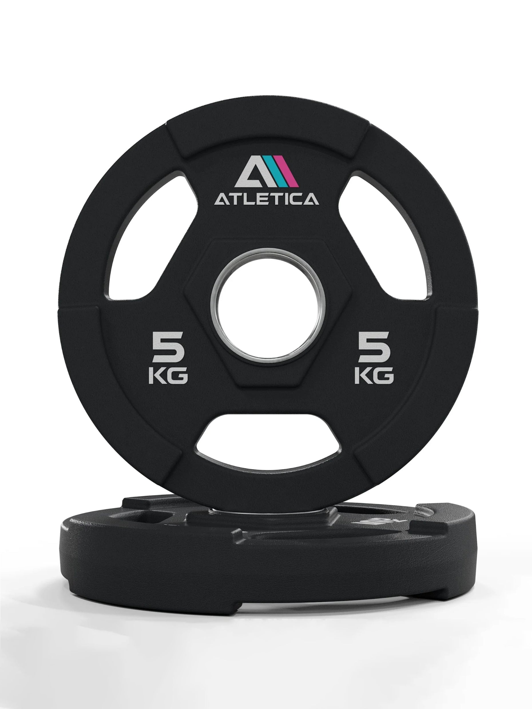 Gewichte: Gripper Plates | Paar | 50 mmPolyurethan-Ummantelung〡 Edelstahlring #size_2x5kg