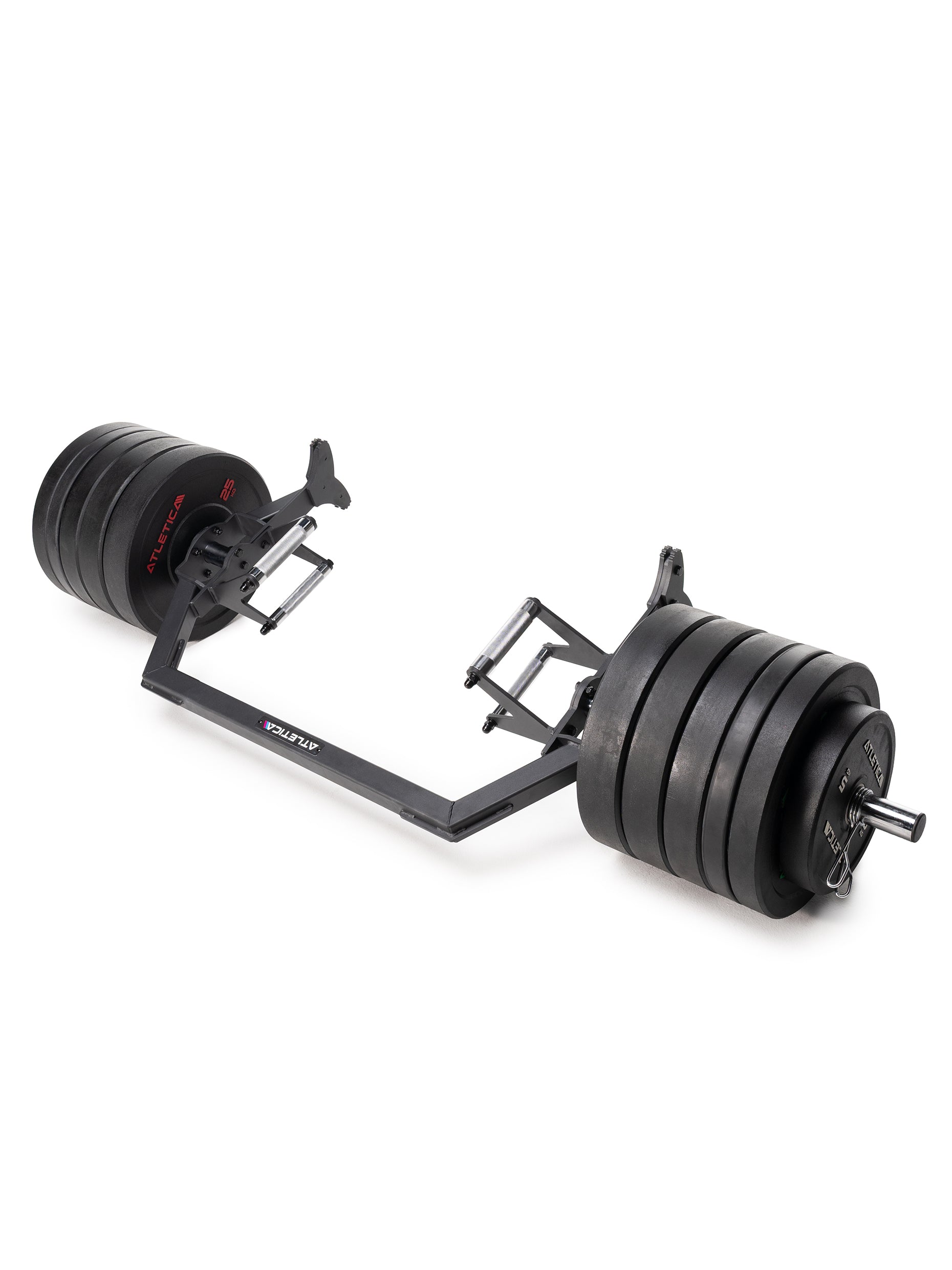 Hex Bar Stange mit Bumper Plates Gewichten