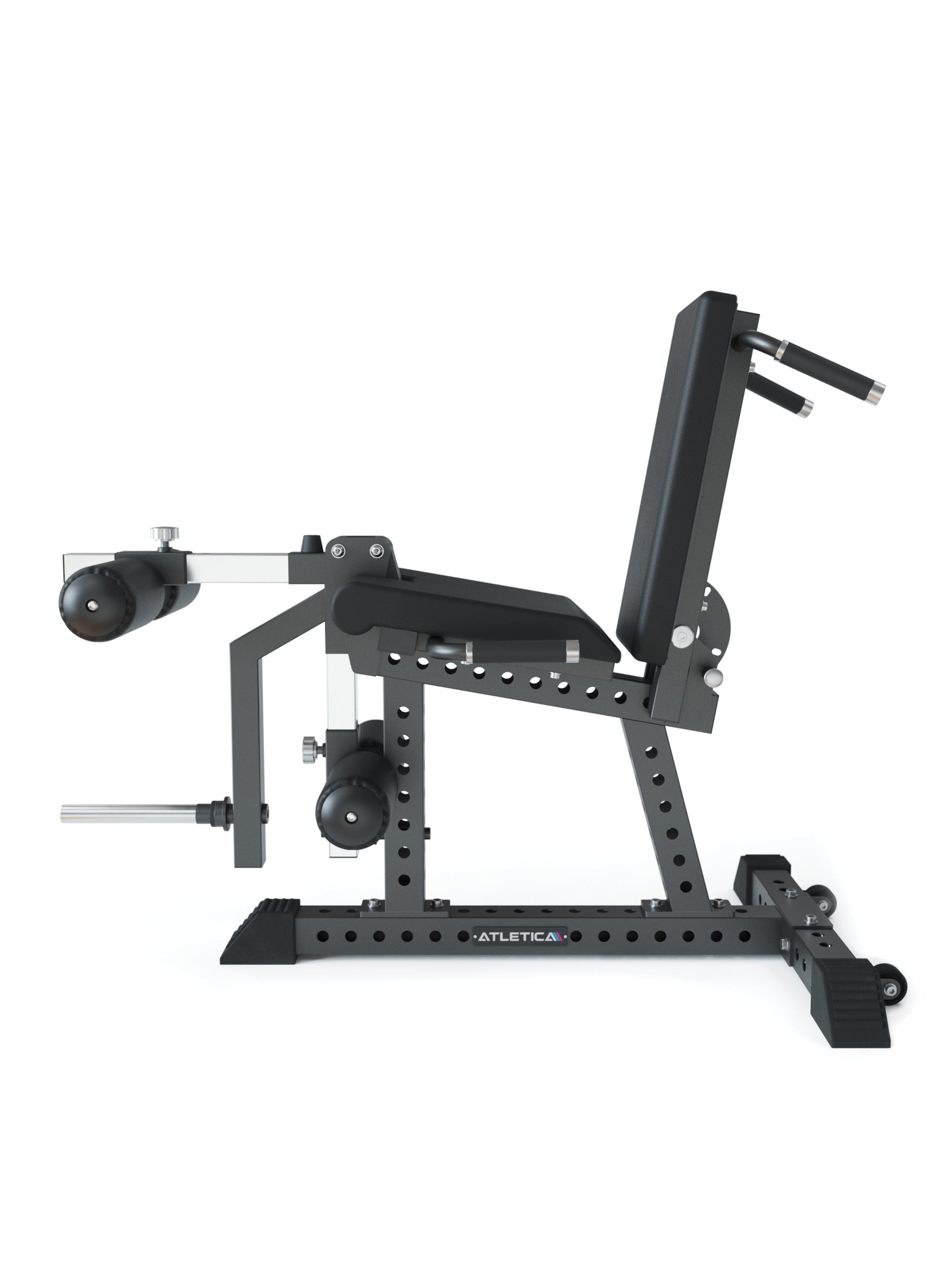 Beinstrecker, Beinbeuger Quadriga: hohe Sitzposition | verstellbares Beinpolster | effektive Lastkurve