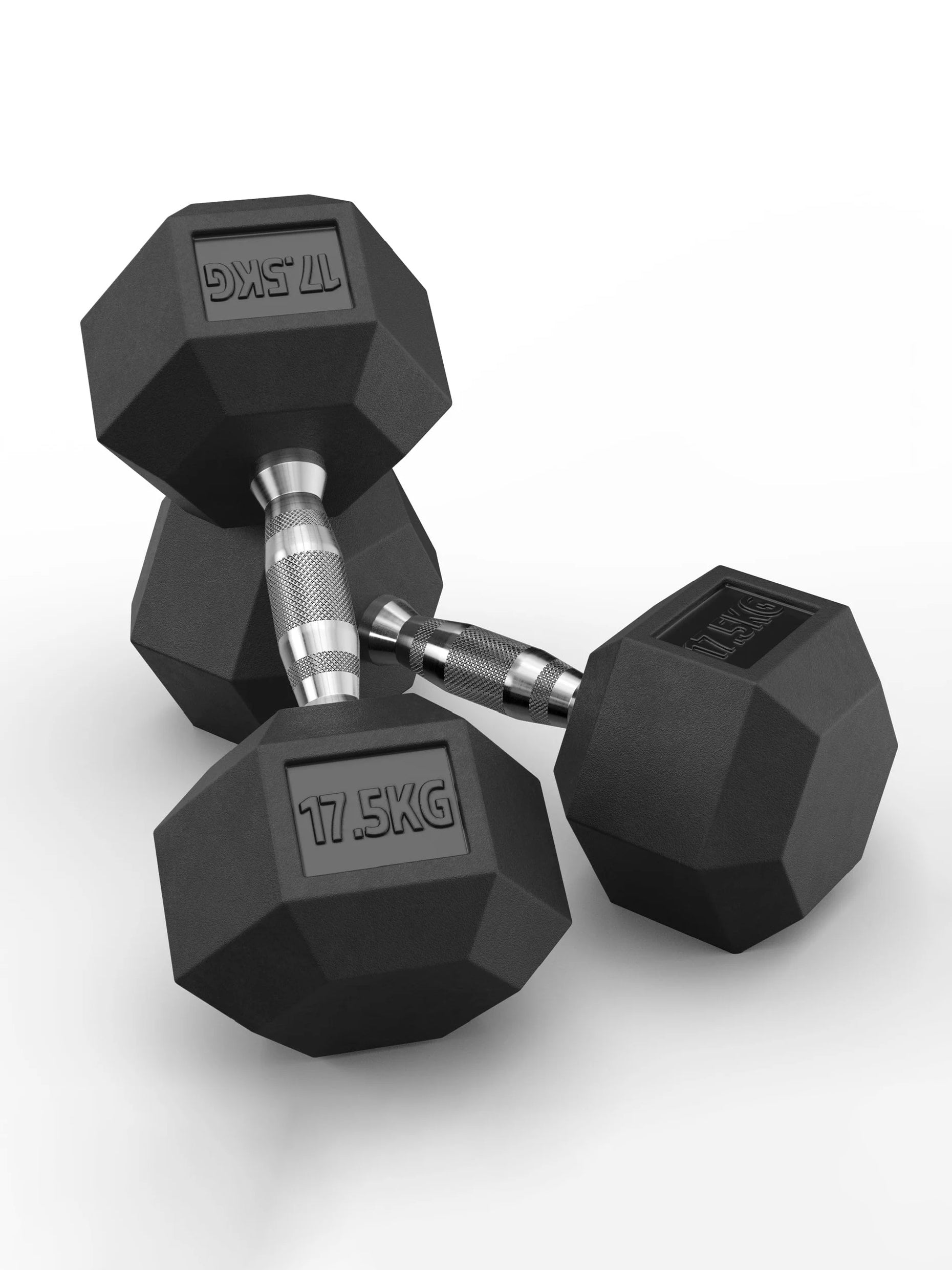 Gewichte > Hexagon kurzhantelnHexagon PVC ummantelt (paarweise)ATLETICA Hexagon Kurzhanteln ∣ PVC Bezug ∣ Schutzummantelung ∣ Langlebig ∣ Geruchsarm #size_2x17-5kg