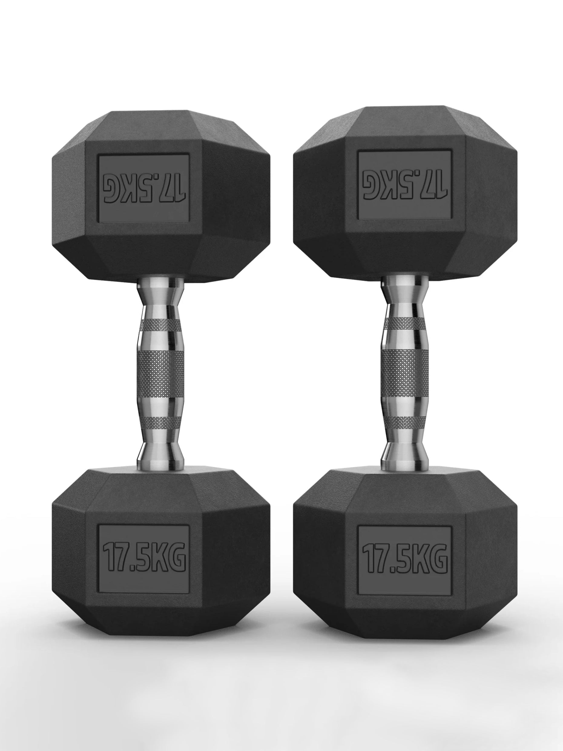 Gewichte > Hexagon kurzhantelnHexagon PVC ummantelt (paarweise)ATLETICA Hexagon Kurzhanteln ∣ PVC Bezug ∣ Schutzummantelung ∣ Langlebig ∣ Geruchsarm #size_2x17-5kg