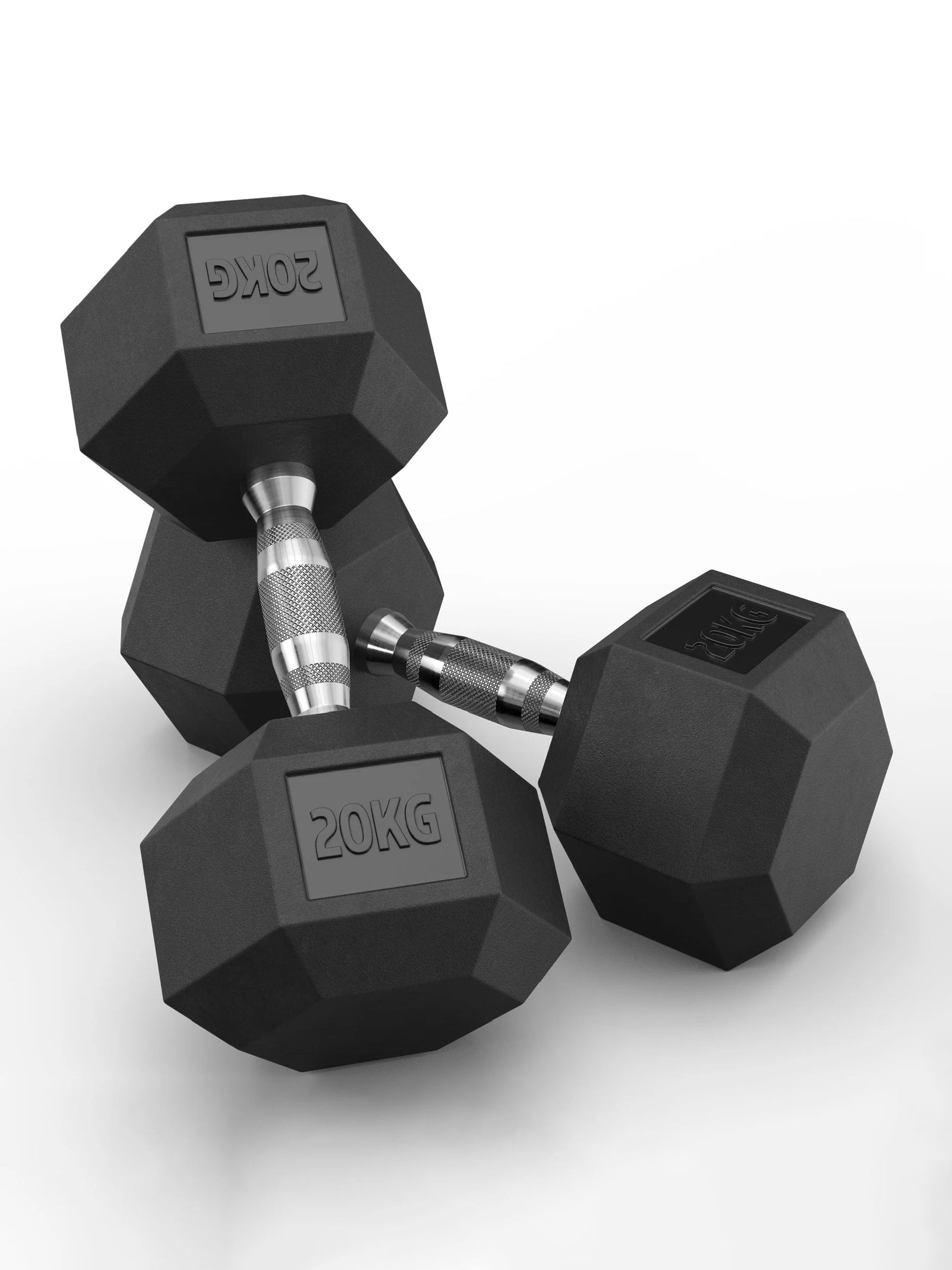 Gewichte > Hexagon kurzhantelnHexagon PVC ummantelt (paarweise)ATLETICA Hexagon Kurzhanteln ∣ PVC Bezug ∣ Schutzummantelung ∣ Langlebig ∣ Geruchsarm #size_2x20kg