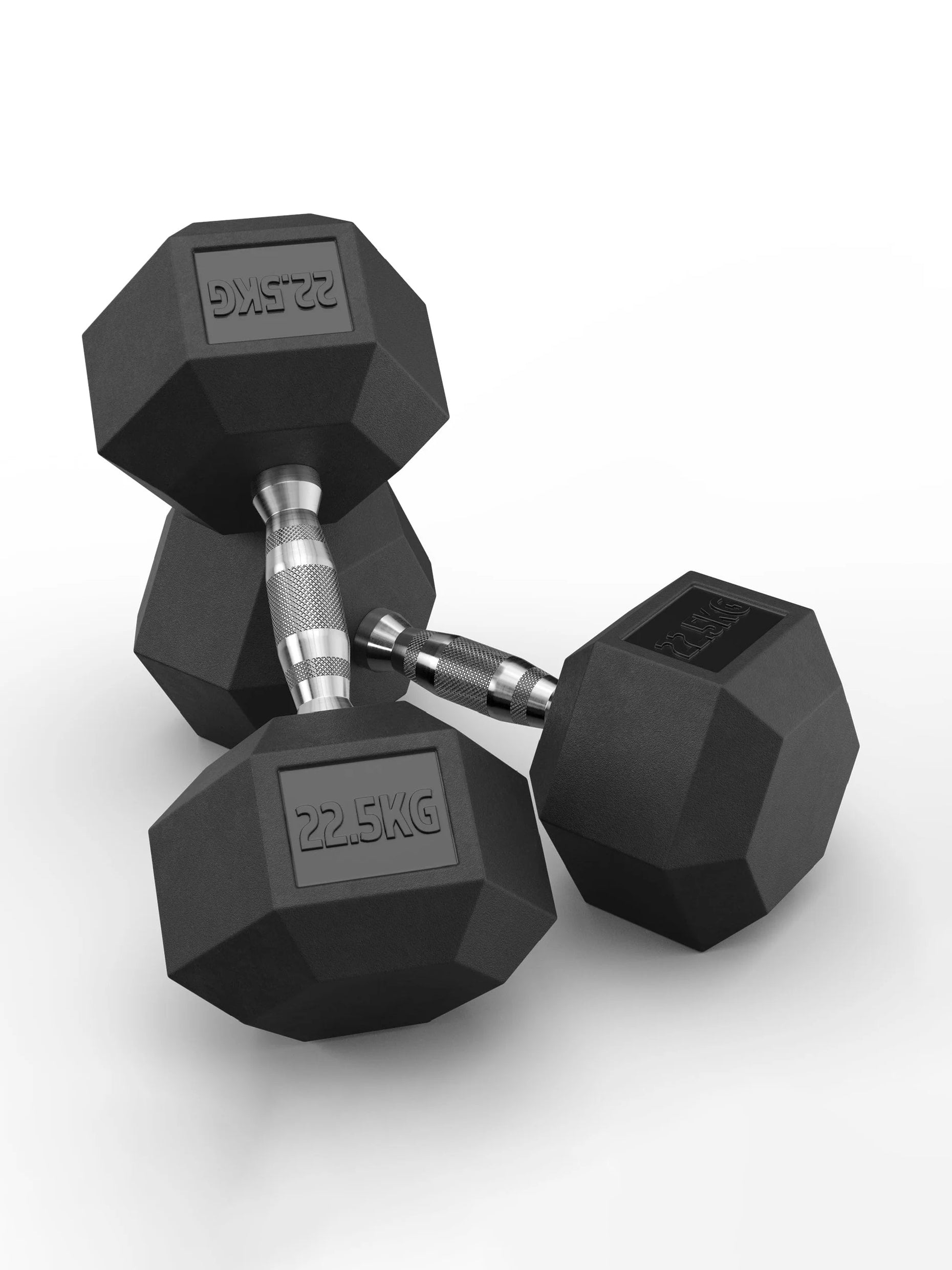Gewichte > Hexagon kurzhantelnHexagon PVC ummantelt (paarweise)ATLETICA Hexagon Kurzhanteln ∣ PVC Bezug ∣ Schutzummantelung ∣ Langlebig ∣ Geruchsarm #size_2x22-5kg