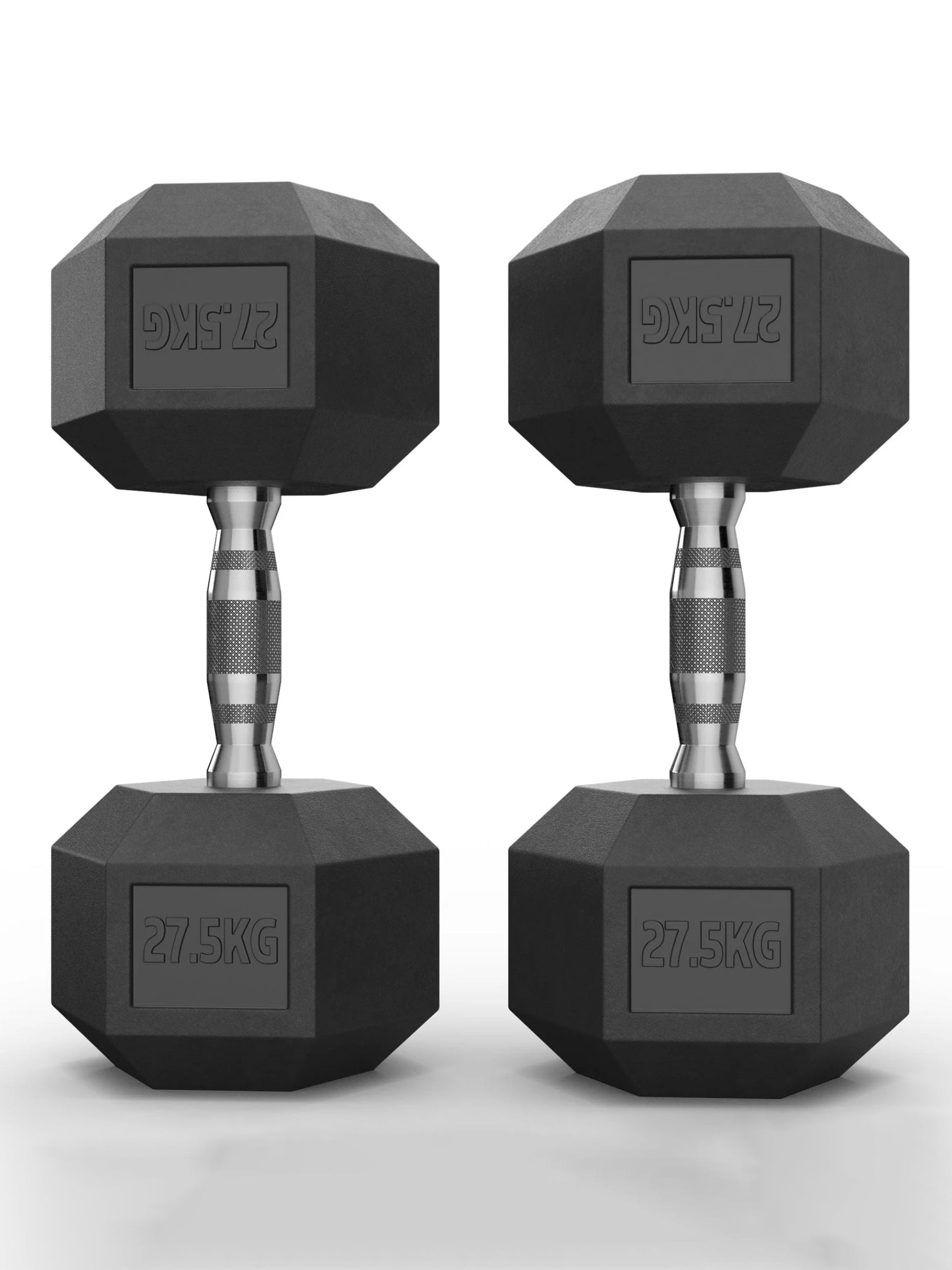 Gewichte > Hexagon kurzhantelnHexagon PVC ummantelt (paarweise)ATLETICA Hexagon Kurzhanteln ∣ PVC Bezug ∣ Schutzummantelung ∣ Langlebig ∣ Geruchsarm #size_2x27-5kg