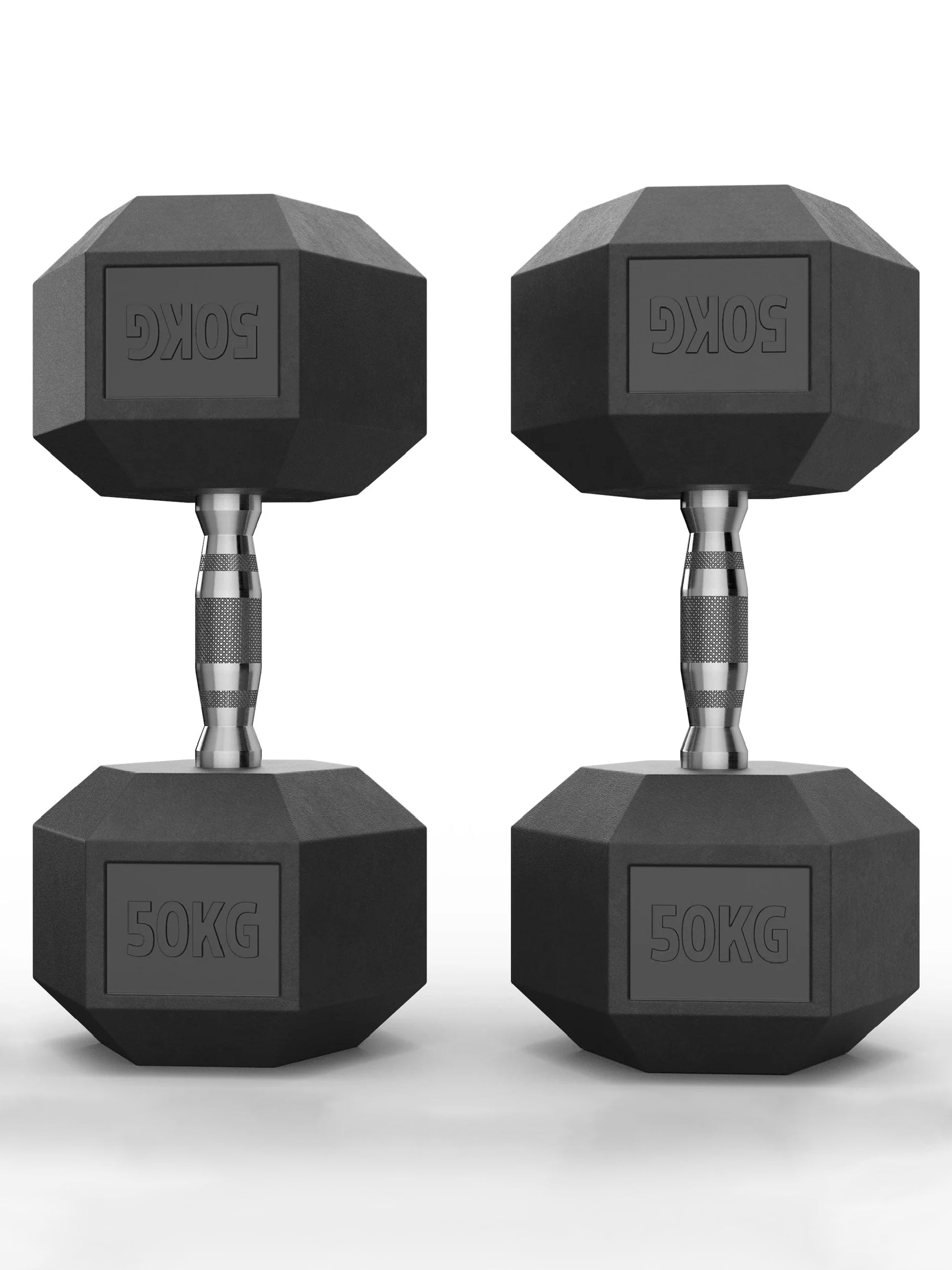Gewichte > Hexagon kurzhantelnHexagon PVC ummantelt (paarweise)ATLETICA Hexagon Kurzhanteln ∣ PVC Bezug ∣ Schutzummantelung ∣ Langlebig ∣ Geruchsarm #size_2x50kg