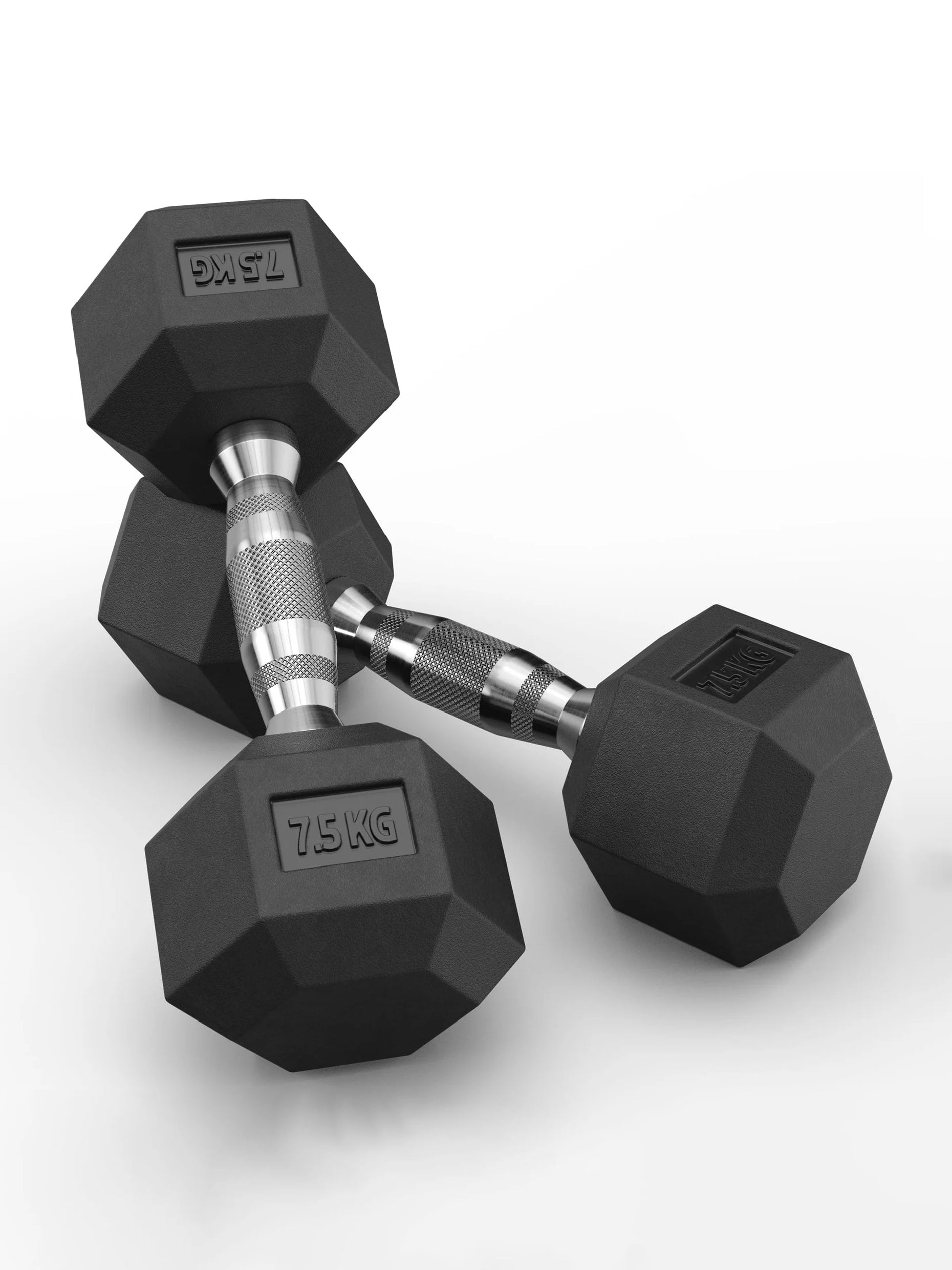 Gewichte > Hexagon kurzhantelnHexagon PVC ummantelt (paarweise)ATLETICA Hexagon Kurzhanteln ∣ PVC Bezug ∣ Schutzummantelung ∣ Langlebig ∣ Geruchsarm #size_2x7-5kg