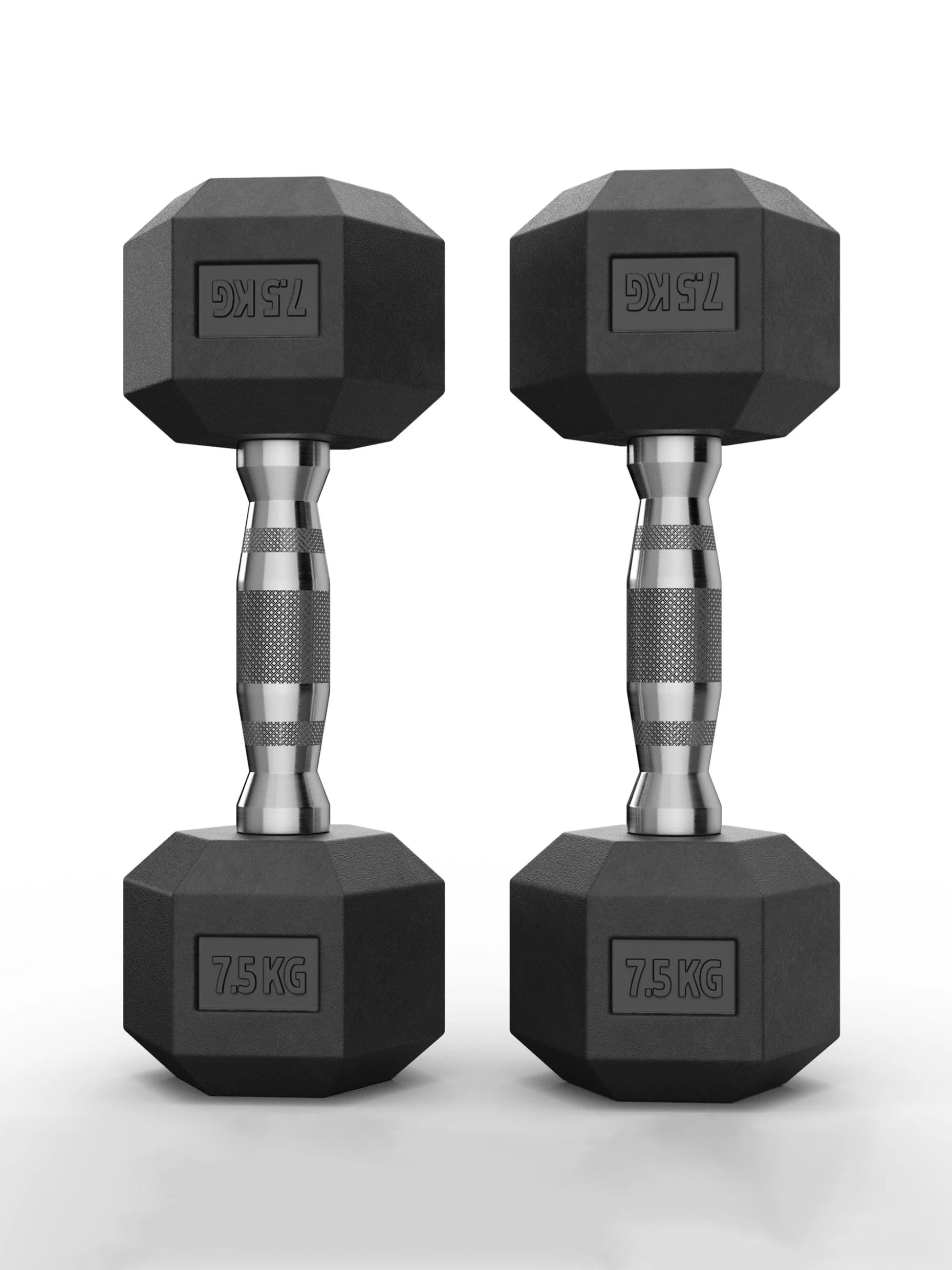 Gewichte > Hexagon kurzhantelnHexagon PVC ummantelt (paarweise)ATLETICA Hexagon Kurzhanteln ∣ PVC Bezug ∣ Schutzummantelung ∣ Langlebig ∣ Geruchsarm #size_2x7-5kg