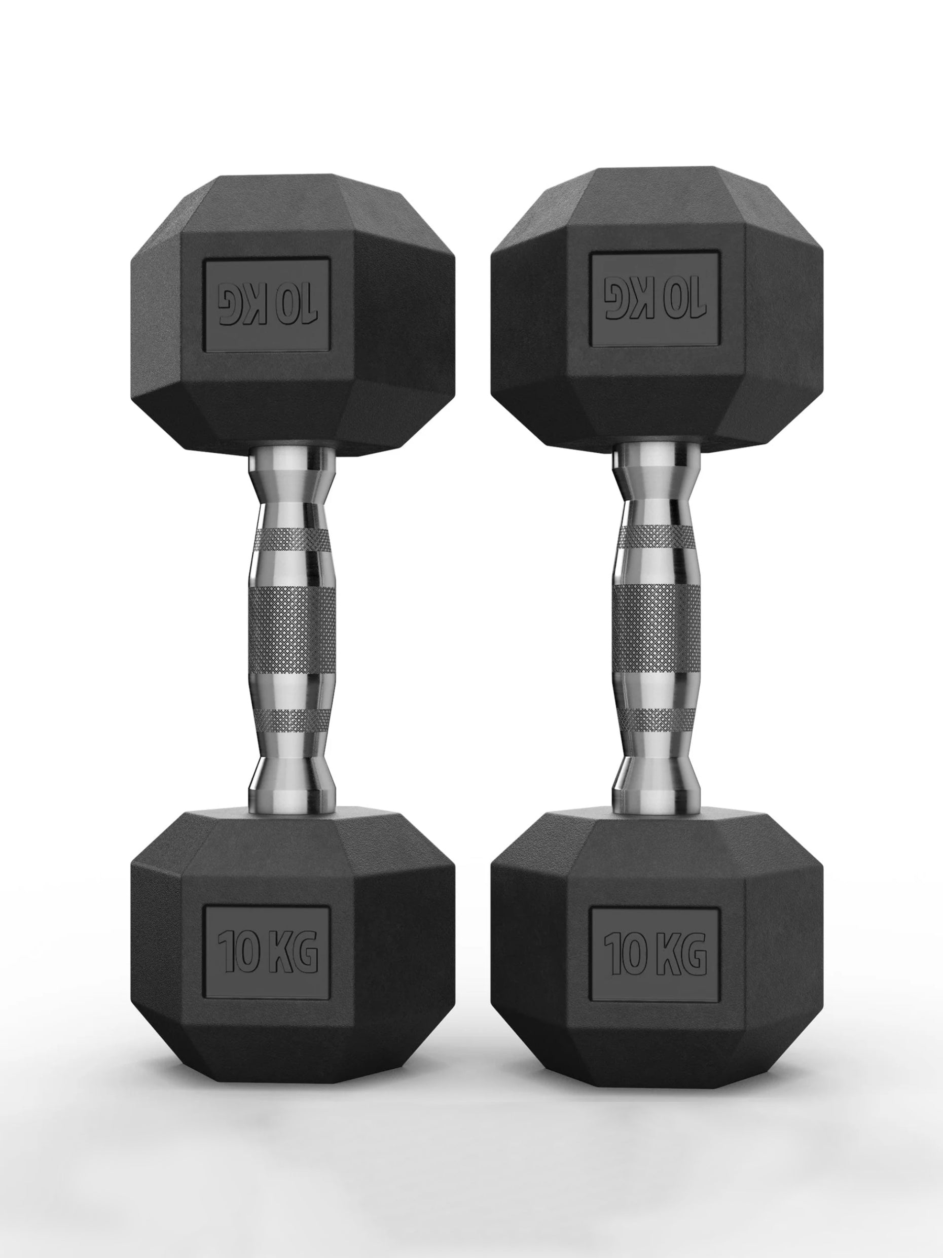 Gewichte > Hexagon kurzhantelnHexagon PVC ummantelt (paarweise)ATLETICA Hexagon Kurzhanteln ∣ PVC Bezug ∣ Schutzummantelung ∣ Langlebig ∣ Geruchsarm #size_2x10kg