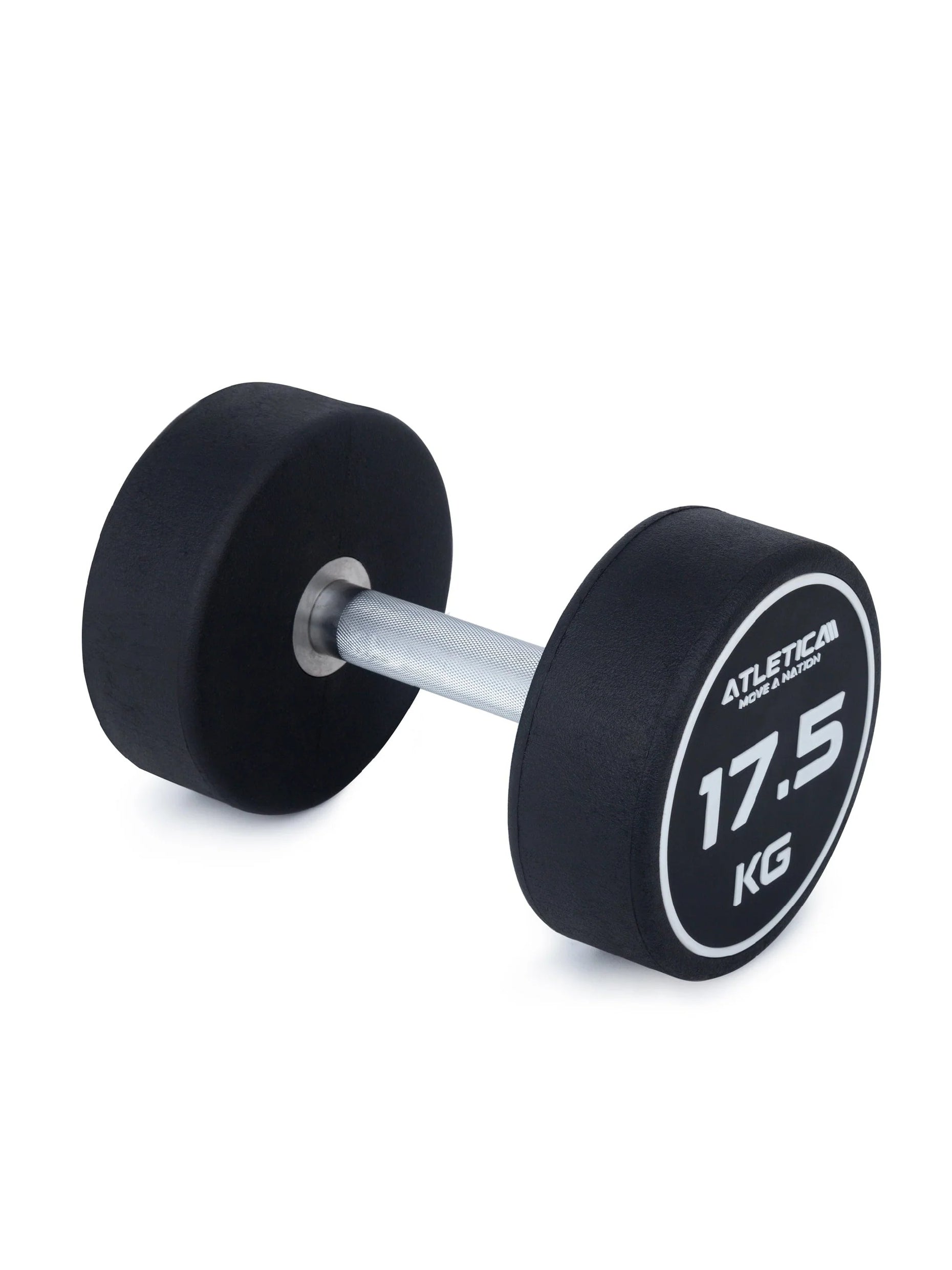 Gewichte: Rundhanteln, Polyurethan Rundhanteln (Paar)- Premium Design und Qualität | Extrem robust | Geruchsfrei | Gerader Griff mit Hartchrom | Paarweise von 5 bis 40 kg, #size_2-x-17-5-kg