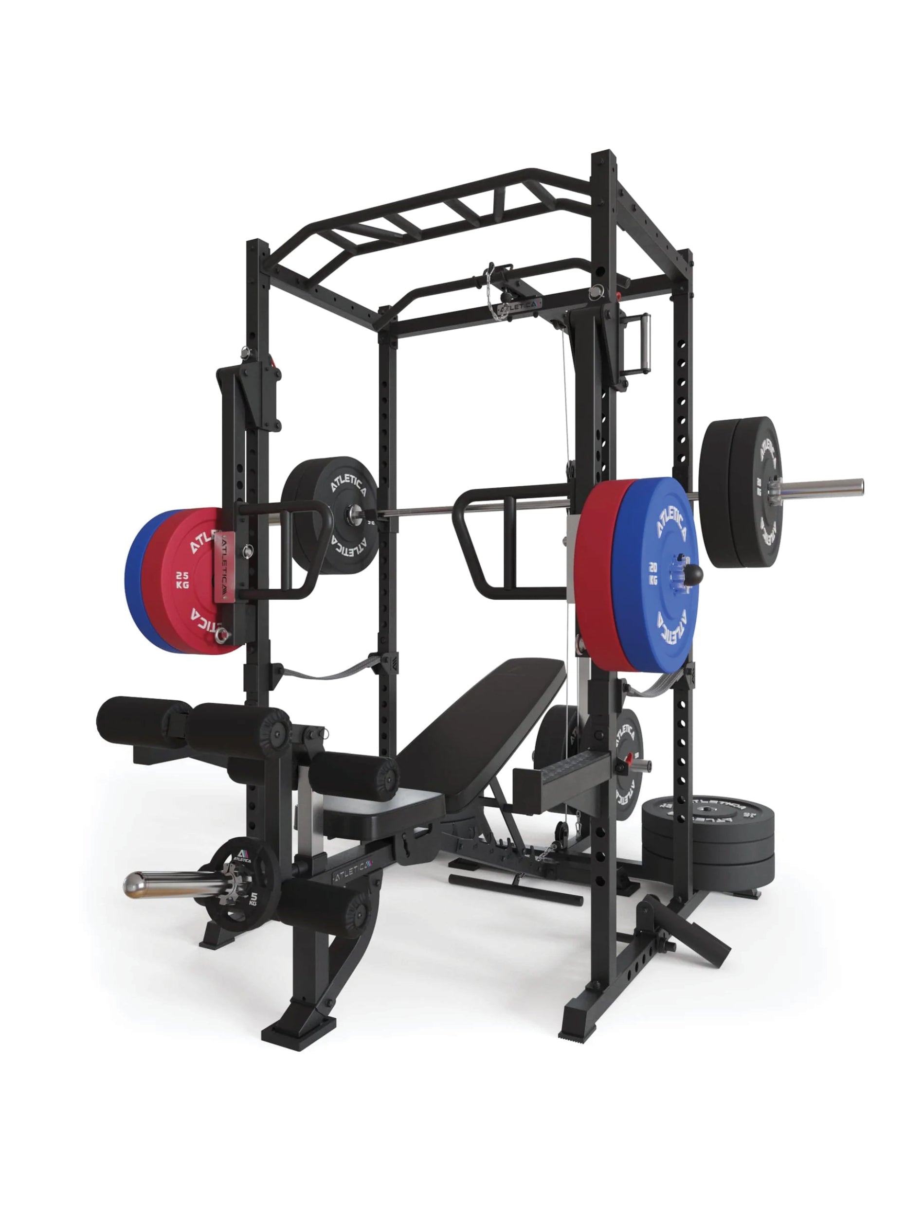 Full Rack Boost R5 Serie, in Vollaustattung mit Jammer Armen für ein intensives Krafttraining, #size_195-cm