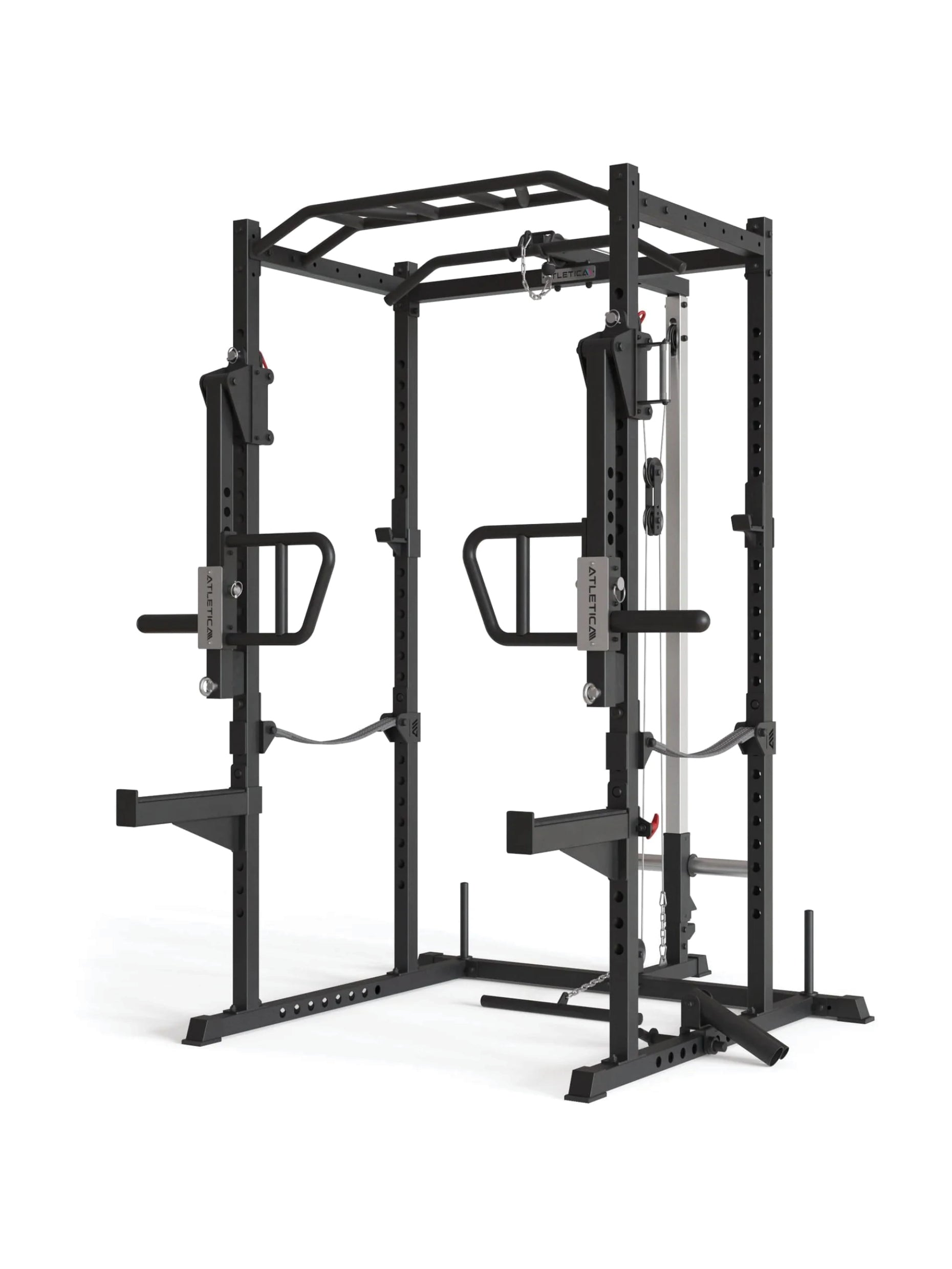 Power Rack Boost R5 Serie: in Vollaustattung mit Jammer Armen für ein intensives Krafttraining, #size_195-cm