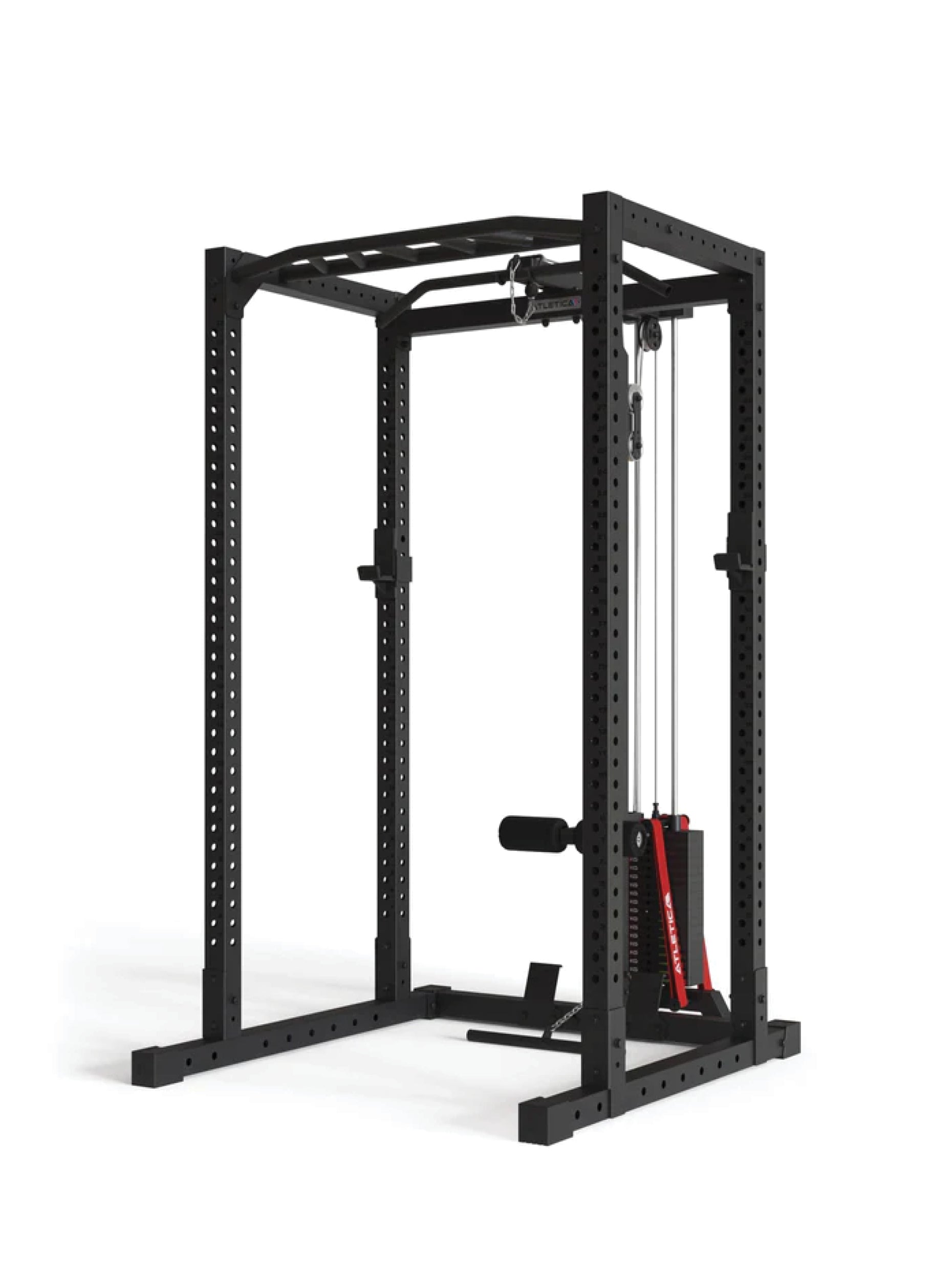 Squat Rack R7-Base Stack mit Latzug | Ruderstation | Jammer Arms | in zwei Höhen verfügbar #size_224-cm