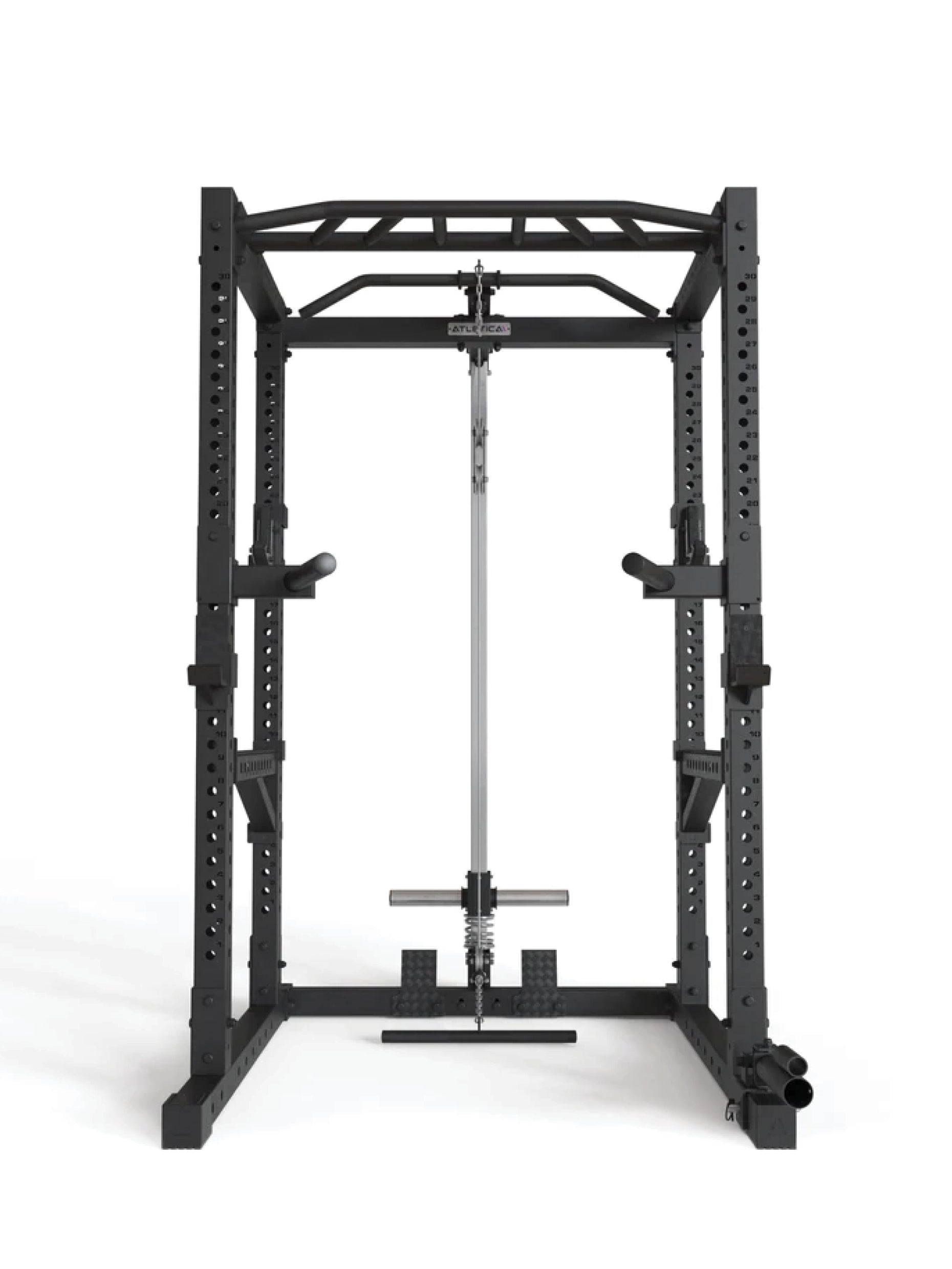 Power Rack R7-Cage: Squat Cage mit Latzug und Ruderstation,