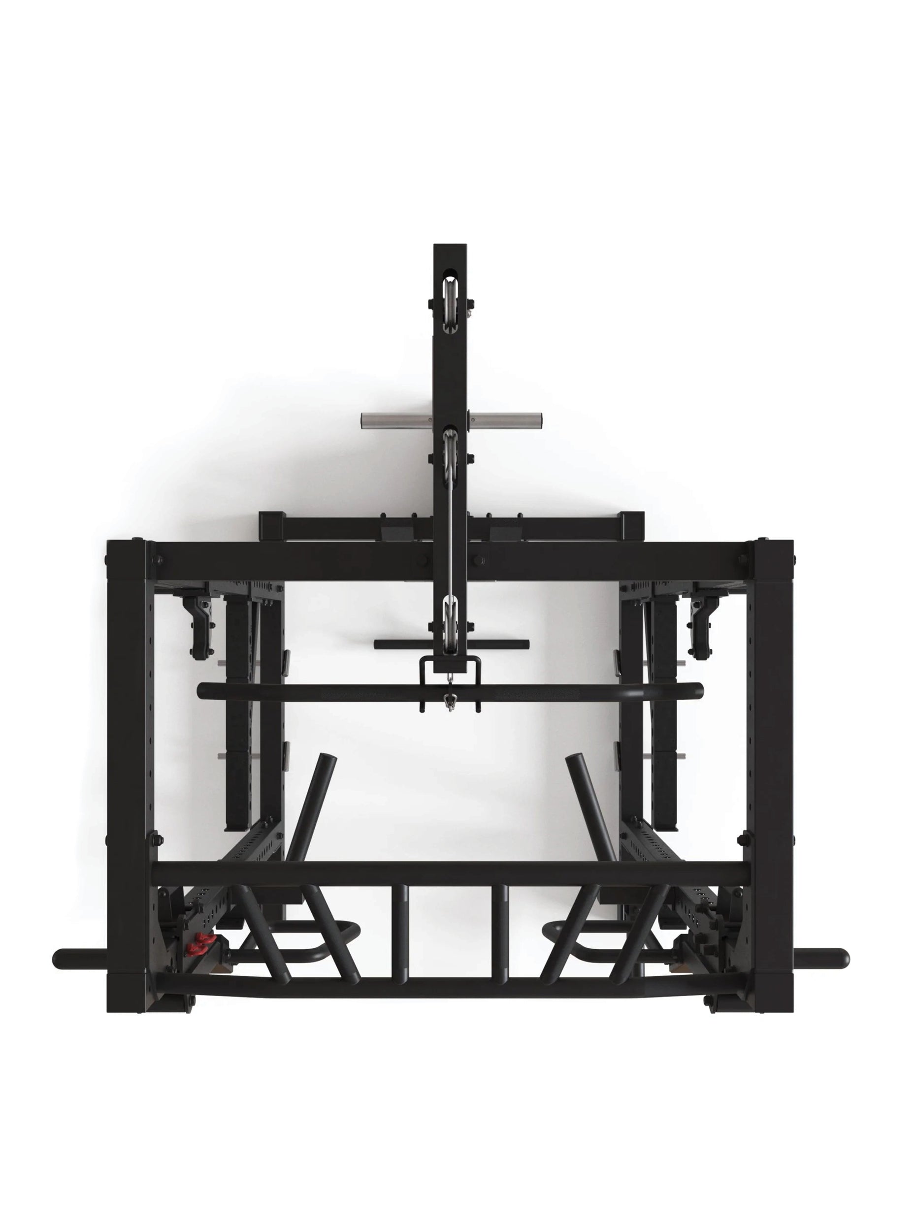 Power Rack R7-Kano: Squat Rack mit Latzug | Ruderstation | Jammer Arms | Klimmzugstange | Dip Bar | Landmine | J-Hooks, Weight-Pins & Band Pegs, #size_200-cm