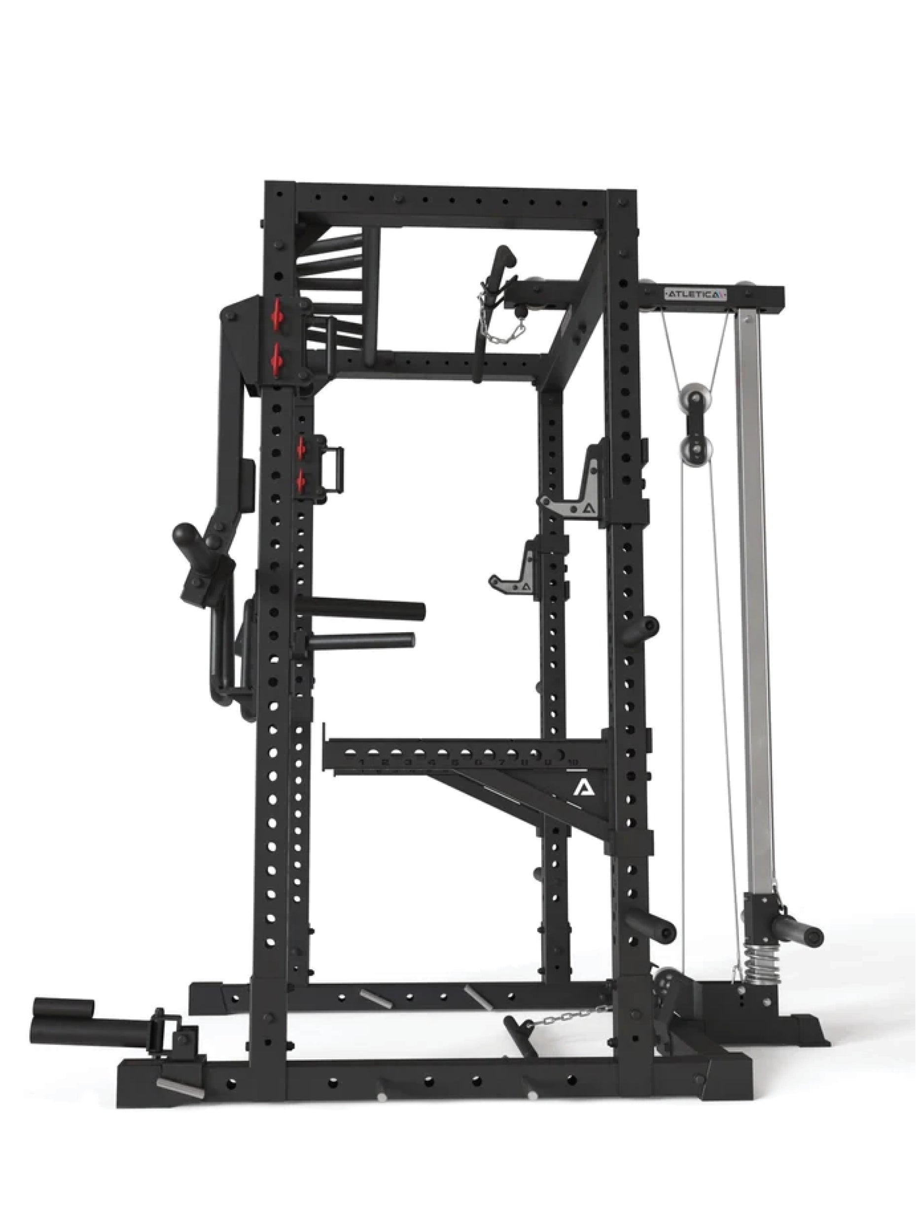 Full Rack R7-Kano: Squat Rack mit Latzug | in zwei Höhen verfügbar, #size_220-cm
