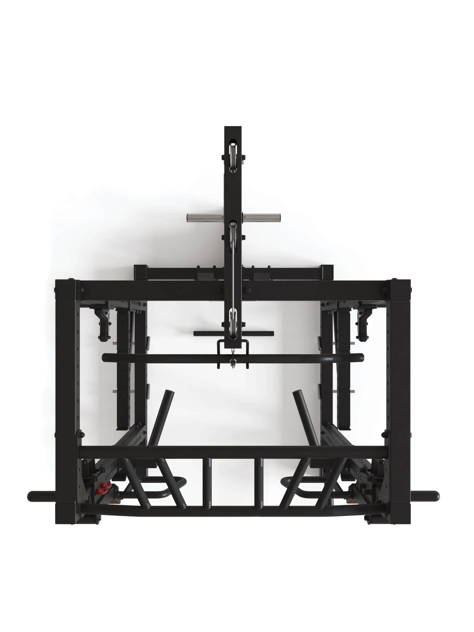 Power Rack R7-Kano: Squat Rack mit Latzug | Ruderstation | Jammer Arms | Klimmzugstange | Dip Bar | Landmine | J-Hooks, Weight-Pins & Band Pegs, #size_220-cm