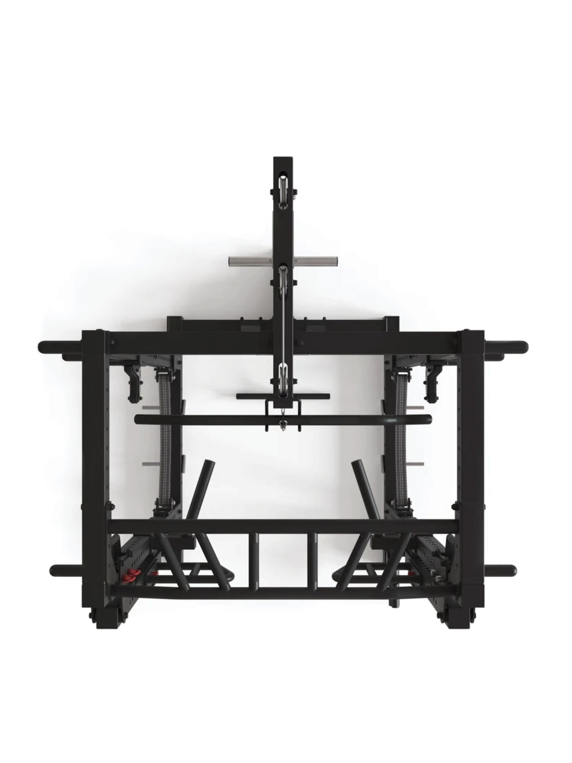 Full Rack R7-Raiden: Squat Rack mit Kabelzug | Jammer Arms | Safety Straps | Multi-Grip Klimmzugstange | Dip Station | J-Hooks, Weight Pins, Landmine,