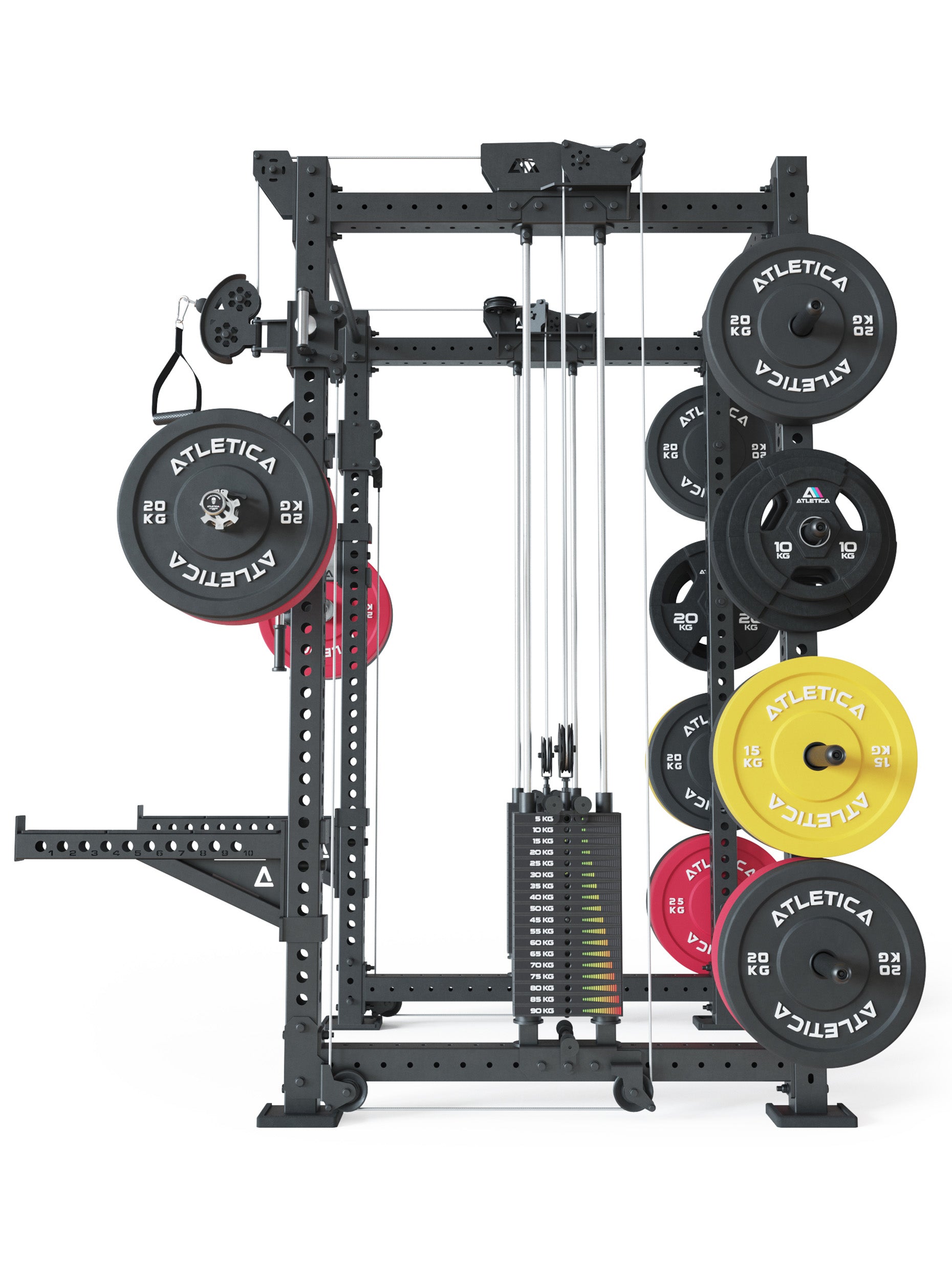 Power Cage: R8 R8 Bradley | mit 2x90kg seitlichen Gewichtsblocks, #size_lang