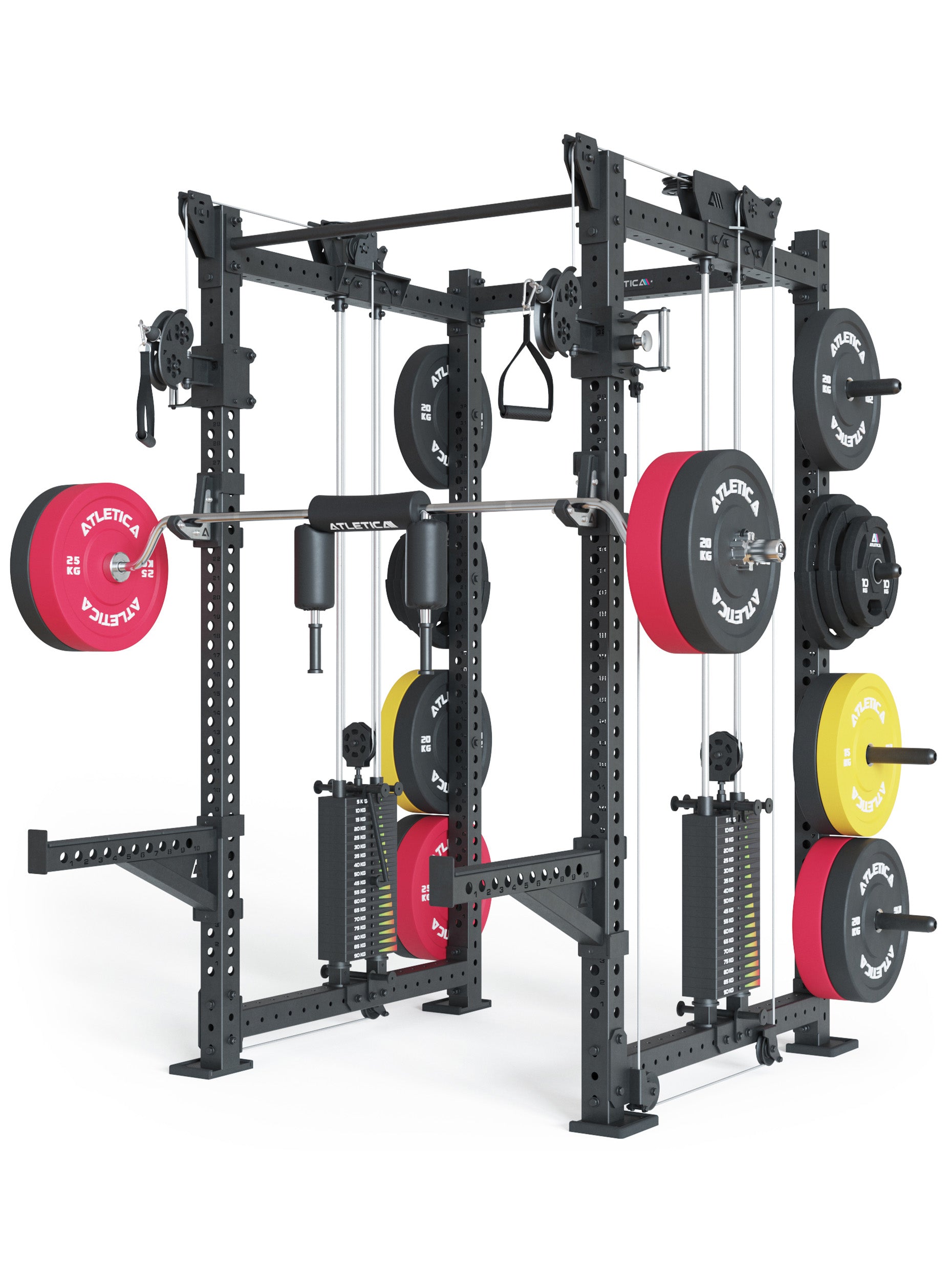 Power Racks: R8 R8 Bradley | mit 2x90kg seitlichen Gewichtsblocks, #size_lang