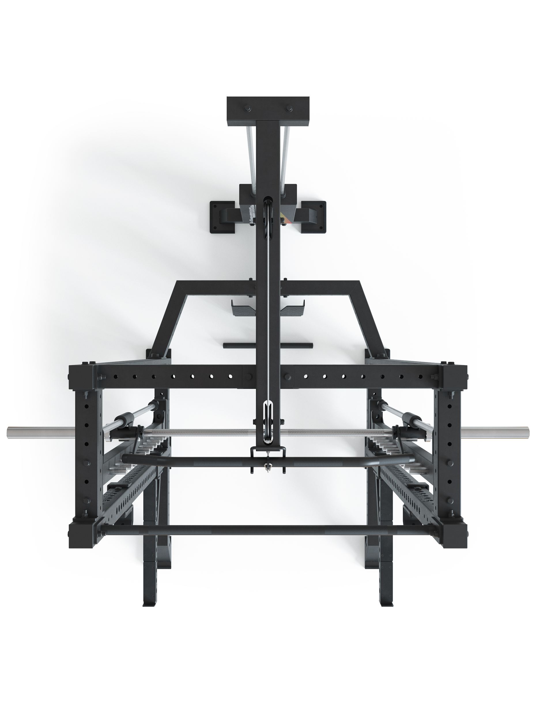 Power Rack R8 SPECTRE Short #variante_inklusive-latzug-weight-stack-steckgewichte