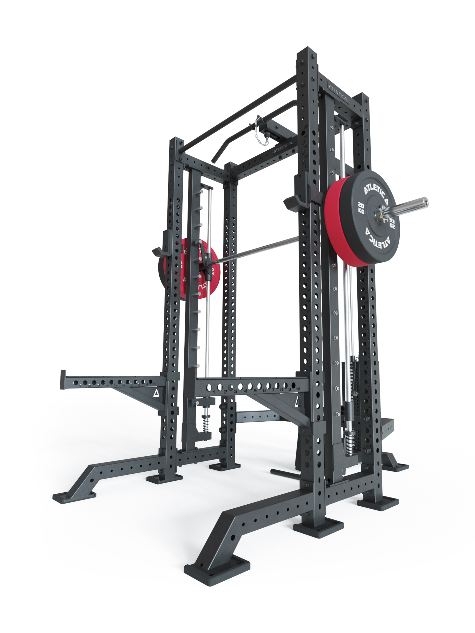 Power Rack R8 SPECTRE Short #variante_inklusive-latzug-weight-stack-steckgewichte