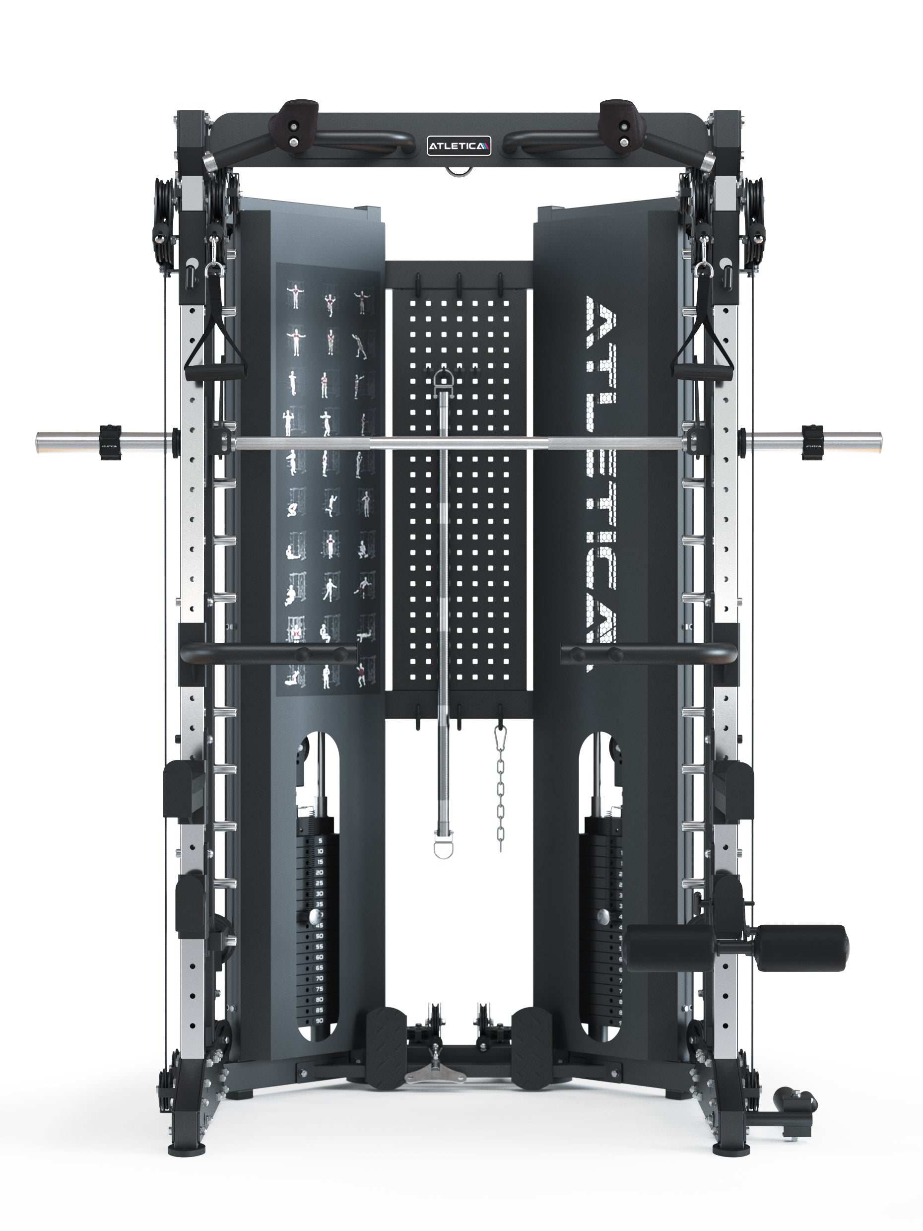 All-In-One Kraftstation | separater Smith Machine, Kabelzugstation und Power Rack RAVEN