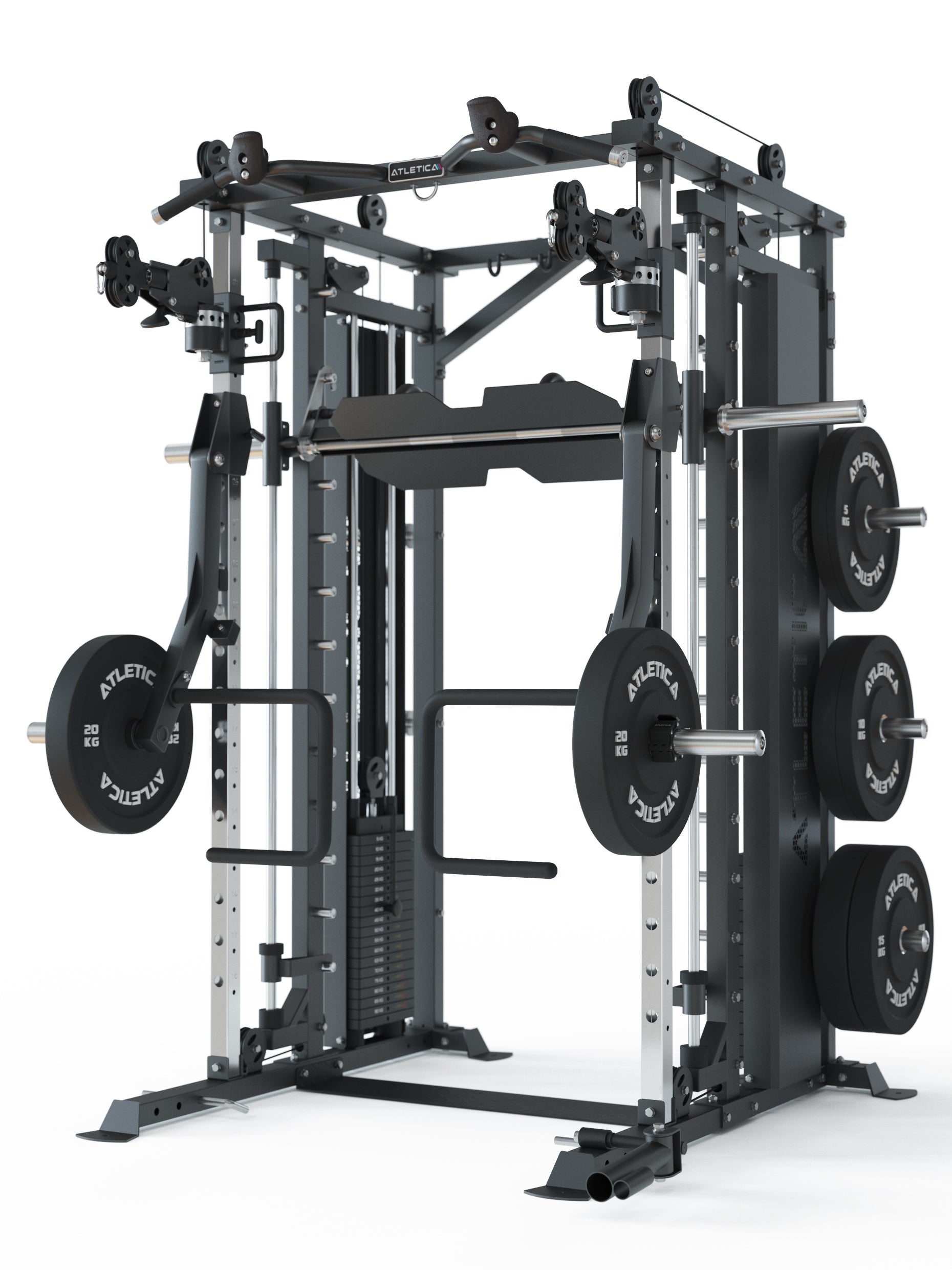 Kraftstation mit Smith Maschine und 360° Flex-Cross System X-Fortress Move Set