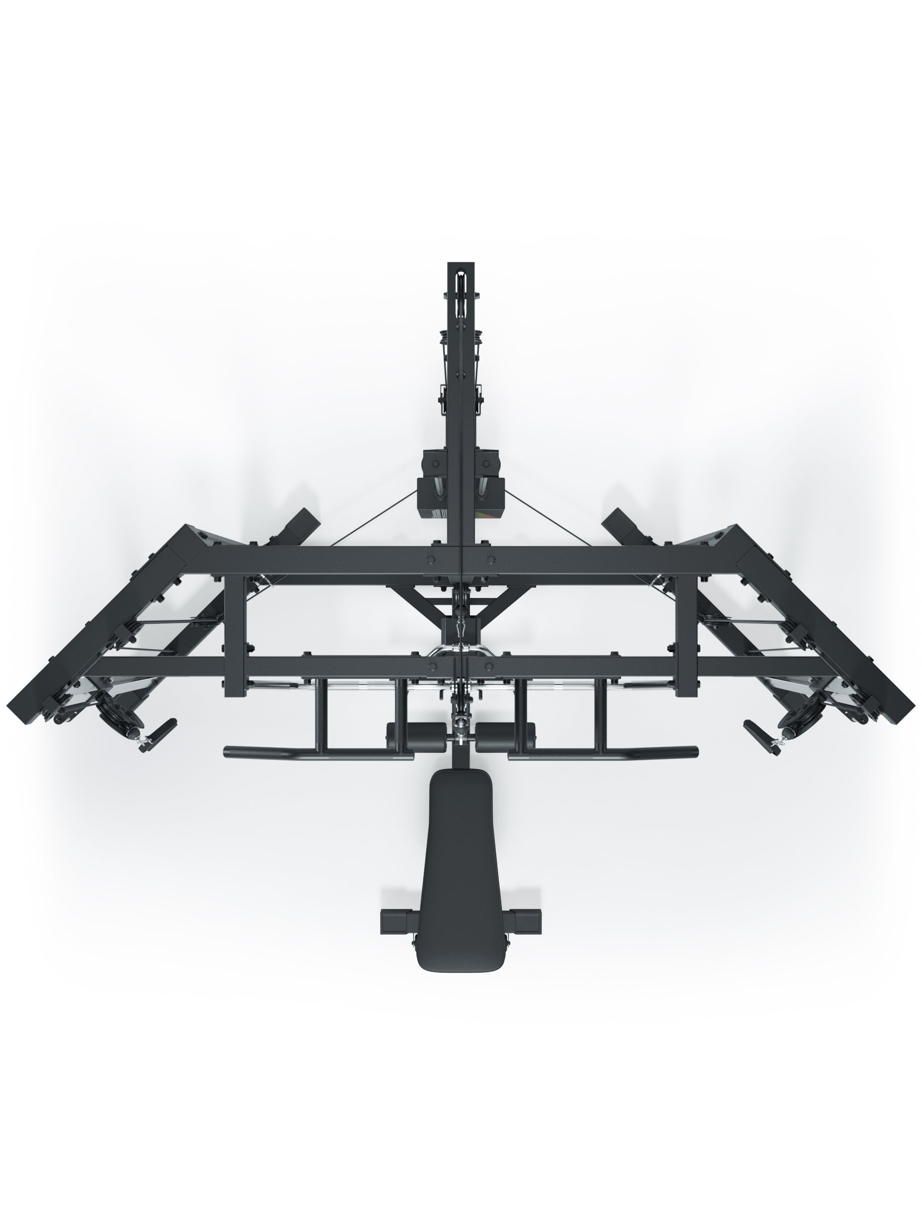 X-TRIA Kabelzugstation mit abnehmbarer Hantelbank: #variante_high-226cm