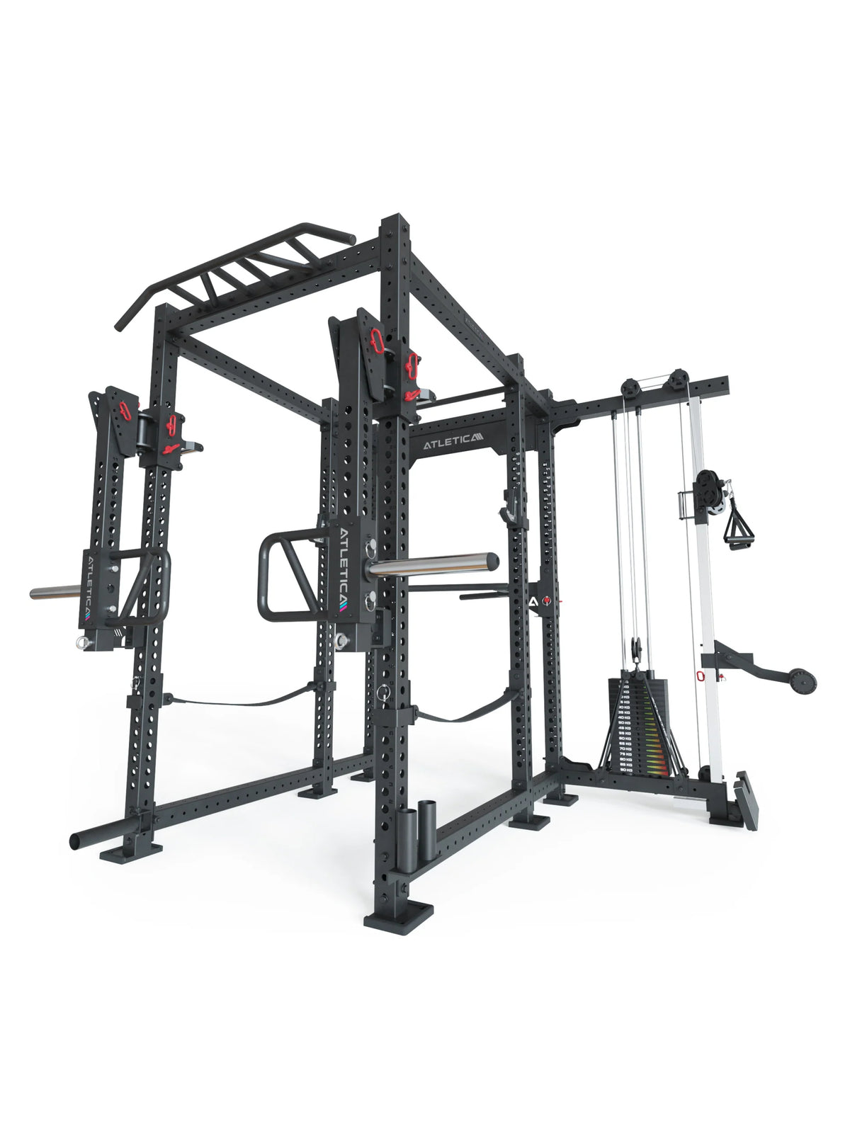Sentinel Armory Rack ATLETICA R8-Sentinel PRO Power Rack | Kabelzug & Jammer Arms
