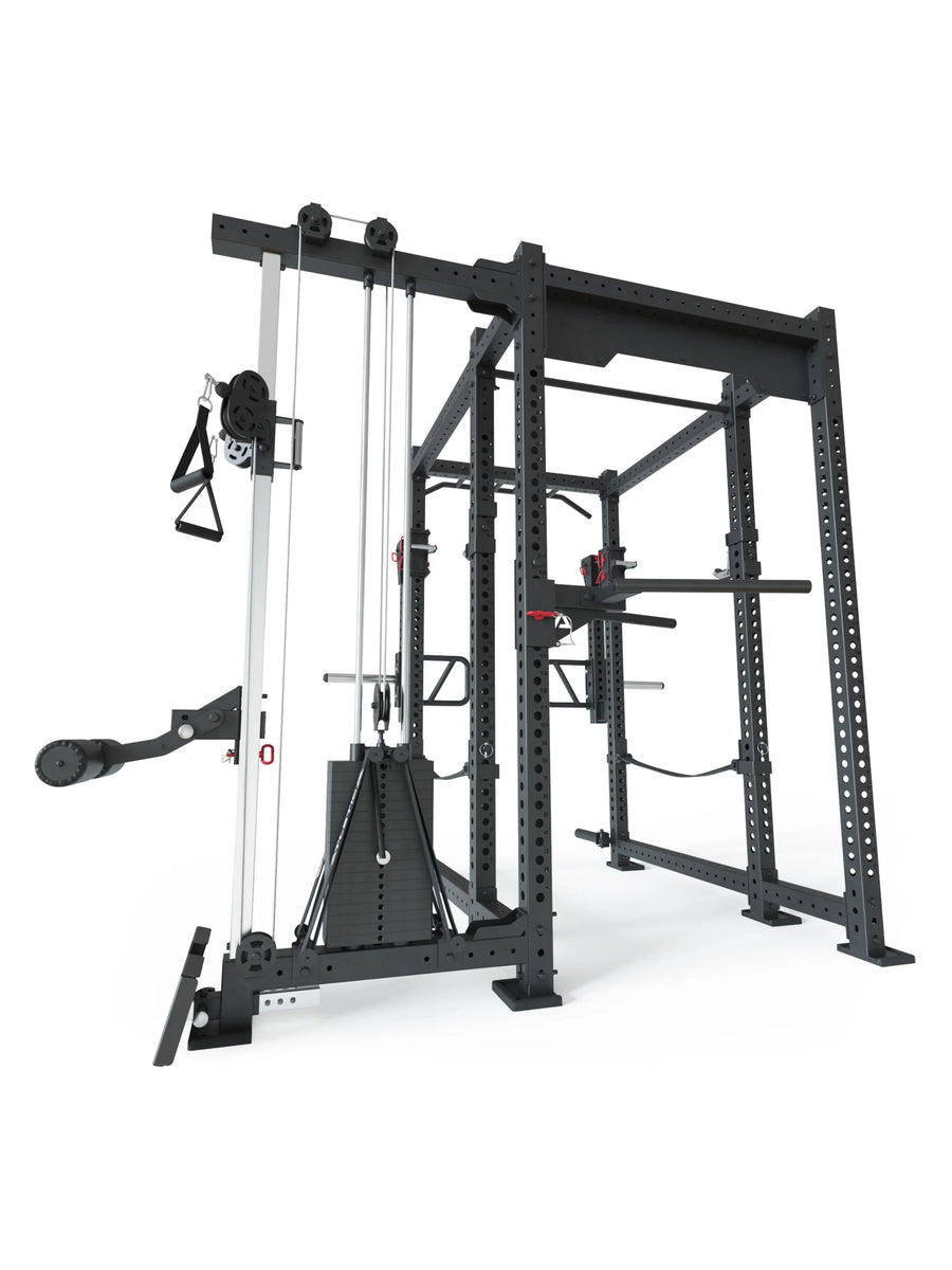 ATLETICA R8-Sentinel PRO Power Rack | Kabelzug & Jammer Arms