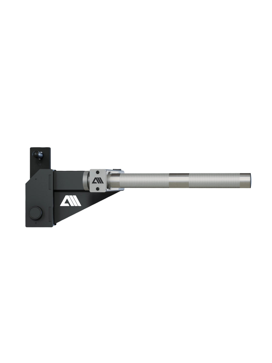 Dip-Barren für R8 Power Racks | 3 verschiedene Griffbreiten von 29-70cm | 30° Griffwinkel | angenehme Rändelung | Klappmechanismus für sicheren Halt | 3mm Stahl | 350kg Traglast