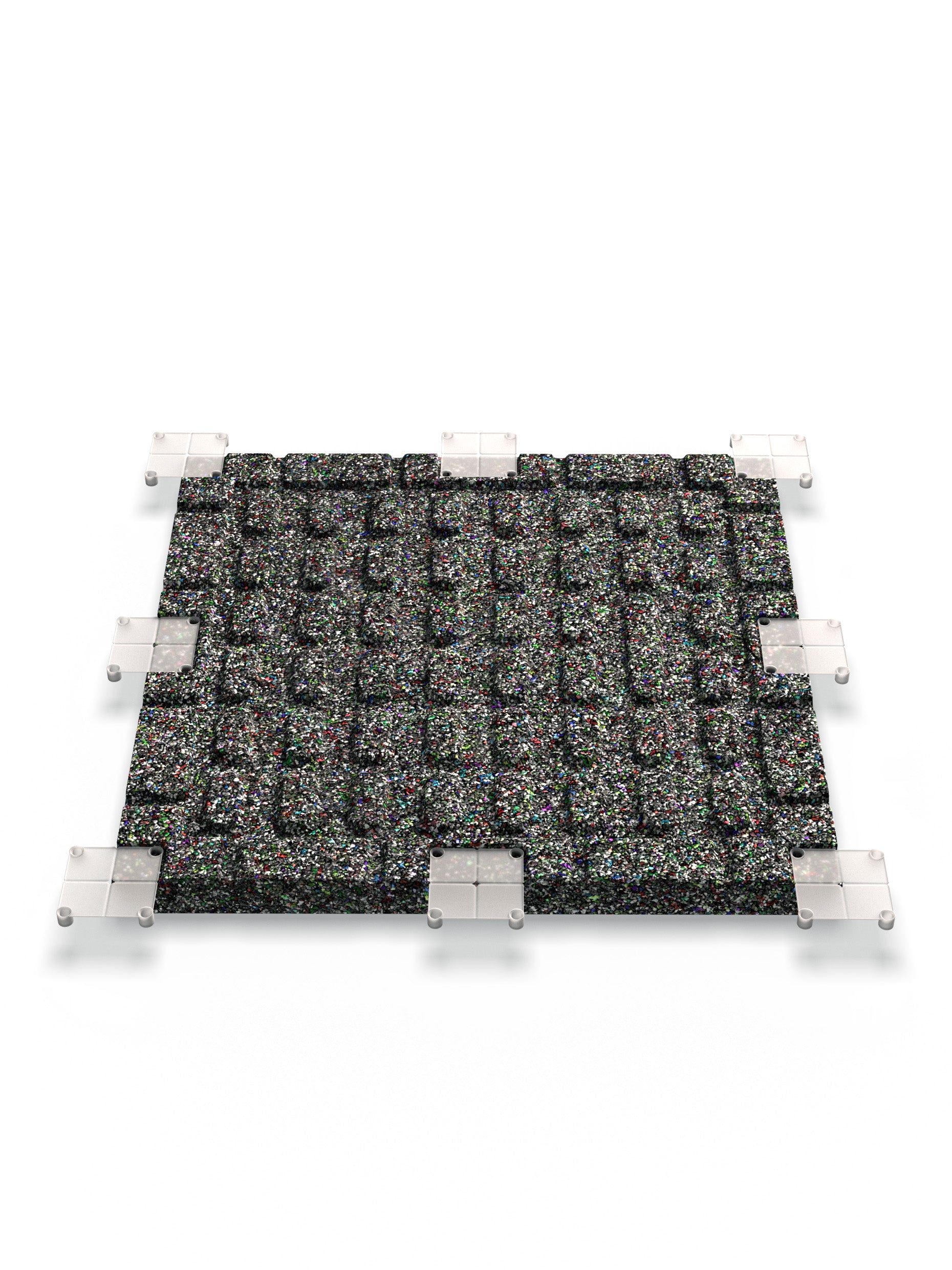 Feingranulat Oberfläche | Steck-Verbundsystem | Zwei Schutzlagen sowie Air-Cushion Dämpfung | 35mm Stärke | 50x50cm