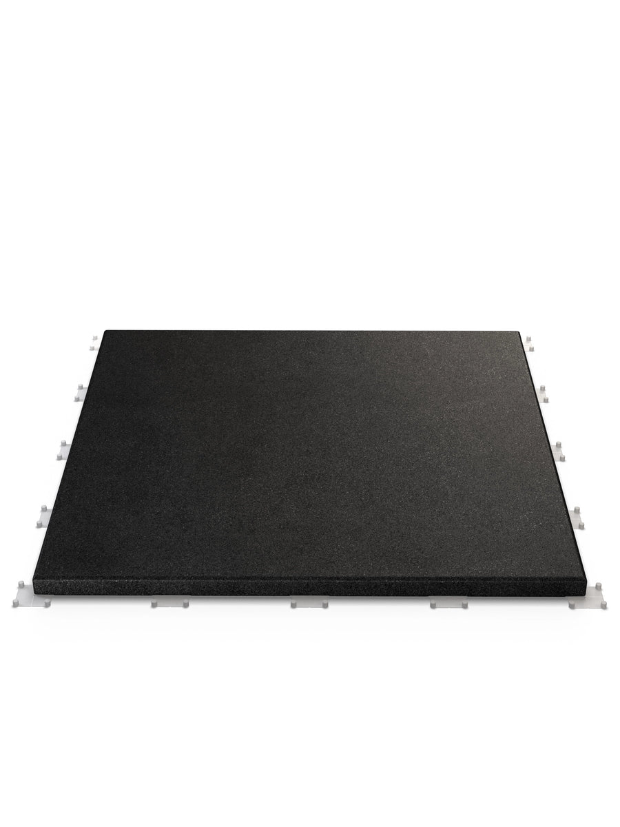Bodenschutz | Outdoor Bodenschutz 40 mm 100x100cm, hochwertiges Kautschuk | Steckverbindungen | Feingranulat Oberfläche | Geruchsarm | TÜV