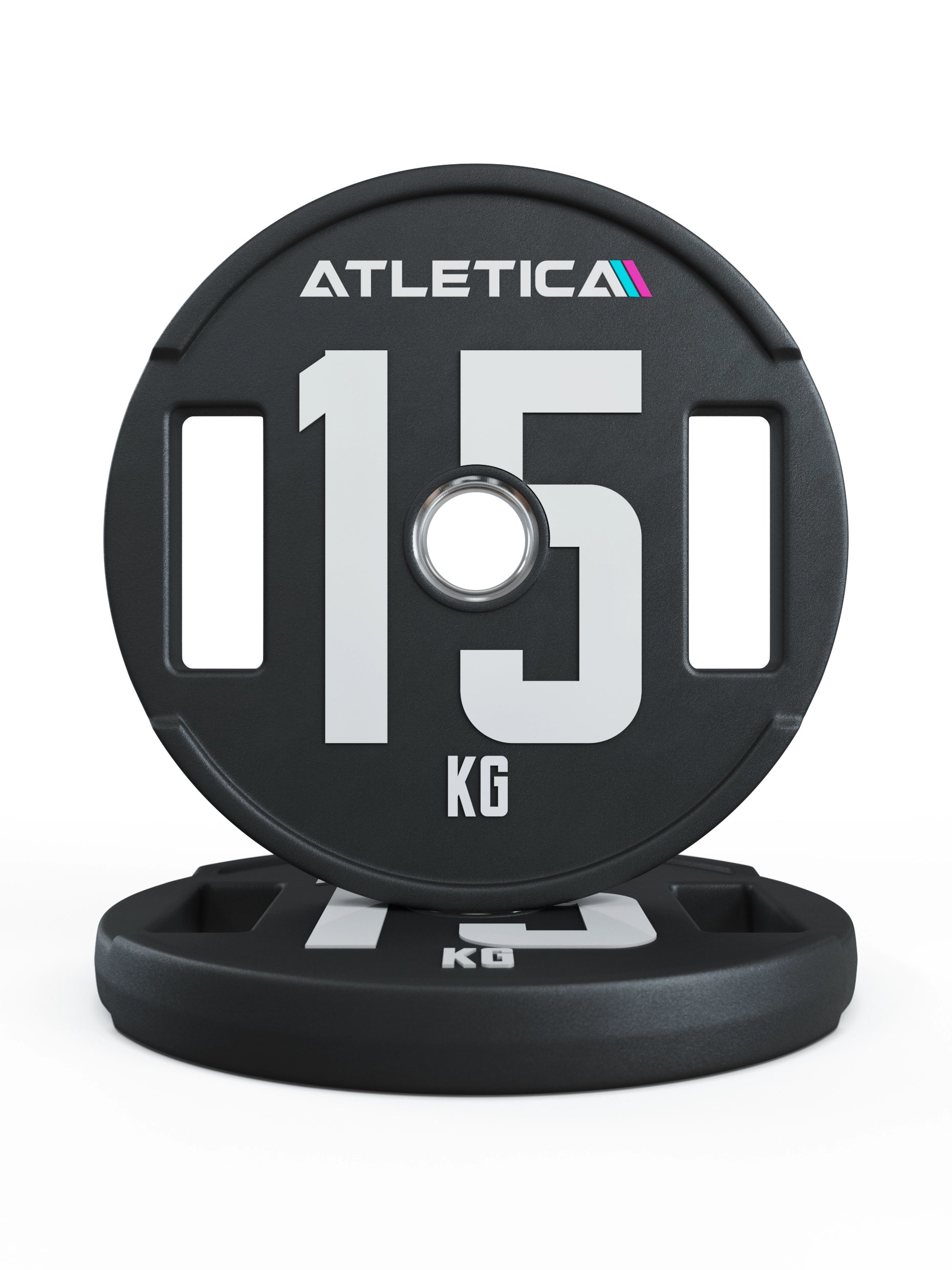Gewichte: 2H Gripper Plates Pro | Paar | 50mm Cast Polyurethan-Ummantelung 〡 langlebig 〡 Gewichtstoleranz 1 % 〡 Edelstahlring | 2x2.5kg, 2x5kg, 2x10kg, 2x15kg, 2x20kg, 2x25kg

#size_2x15kg