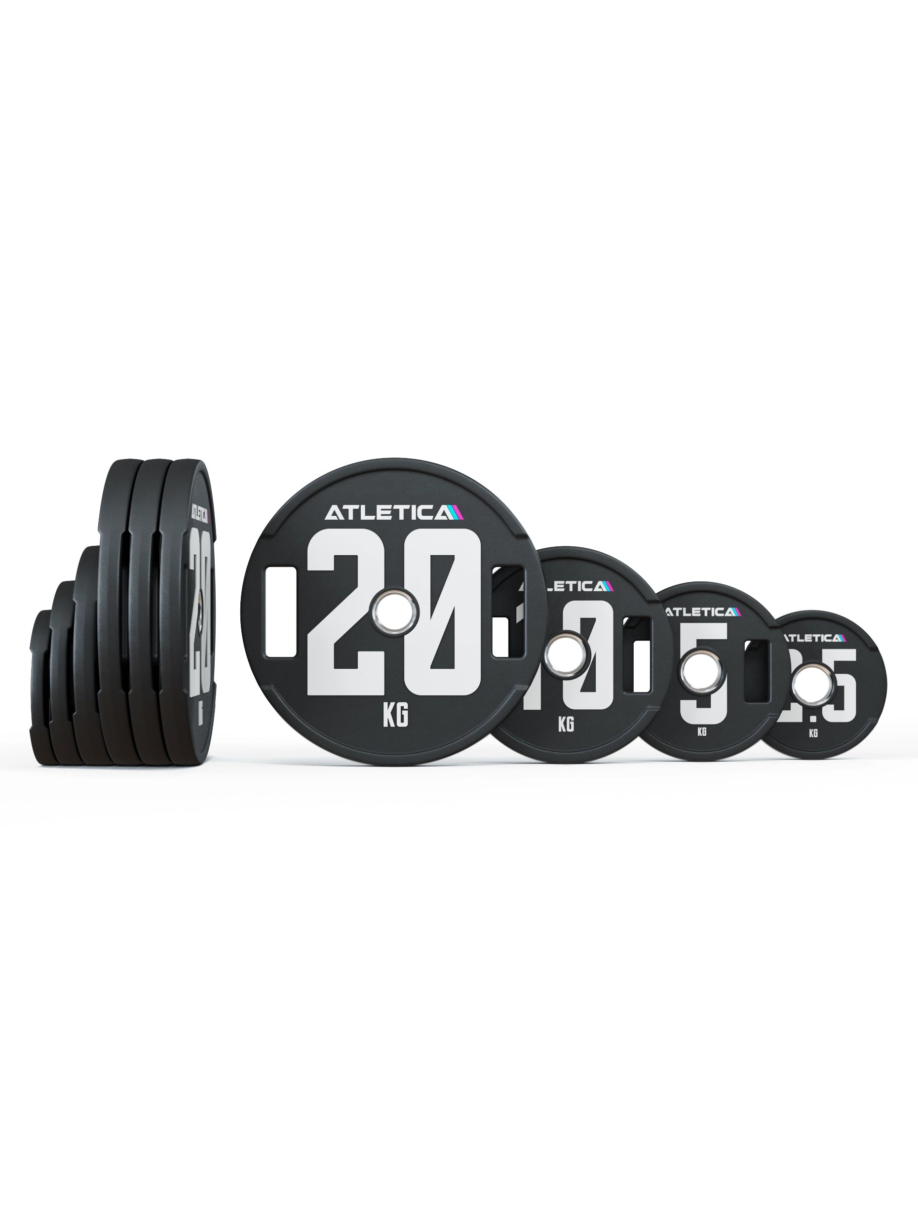 Hantelscheiben Set 2H Gripper Plates Pro | Paar | 50mm Cast Polyurethan-Ummantelung 〡 Stahlkern 〡 Gewichtstoleranz 1 % 〡 Edelstahlring | #size_115kg