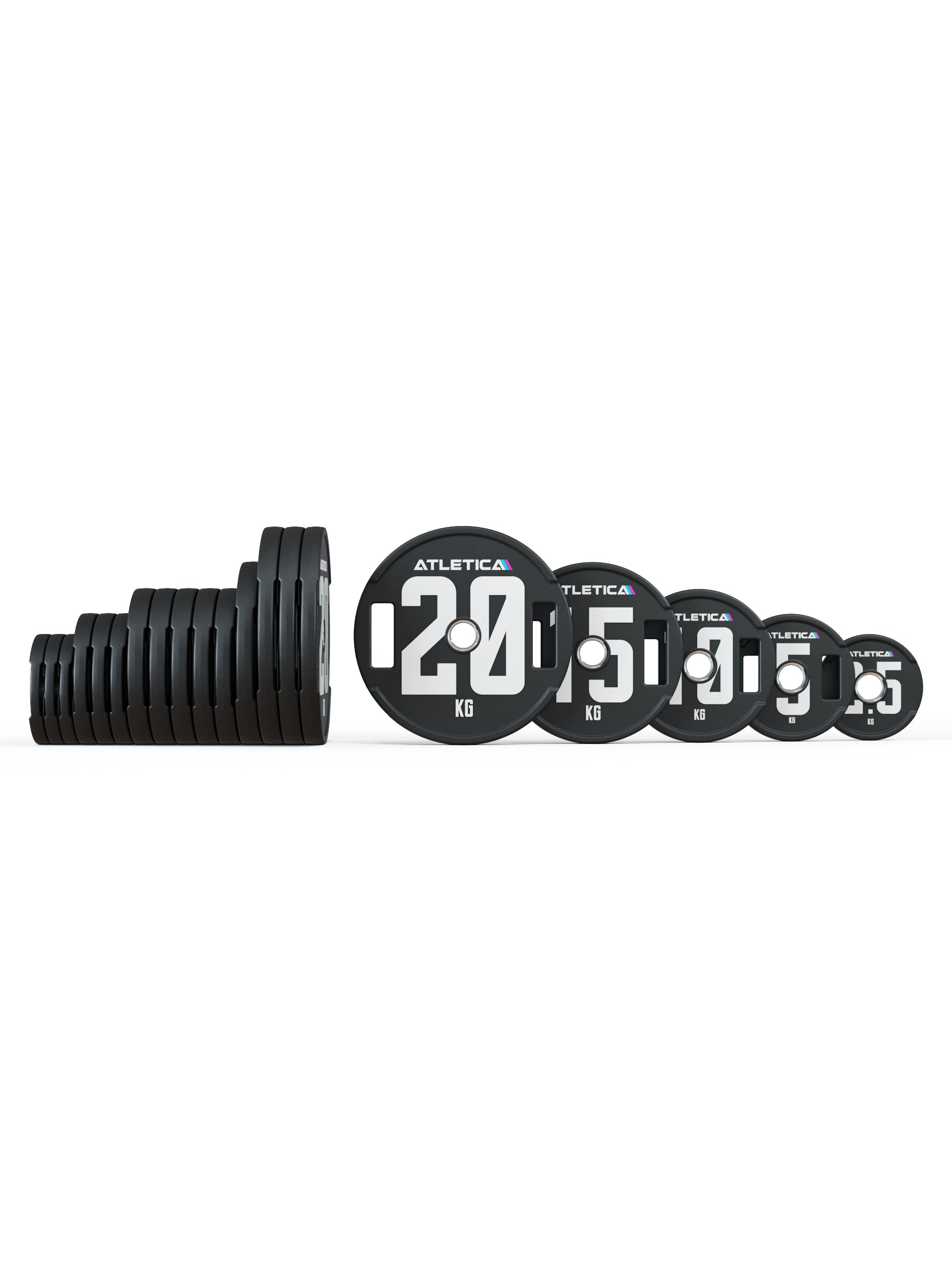 Hantelscheiben Set 2H Gripper Plates Pro | Paar | 50mm Cast Polyurethan-Ummantelung 〡 Stahlkern 〡 Gewichtstoleranz 1 % 〡 Edelstahlring | #size_200kg