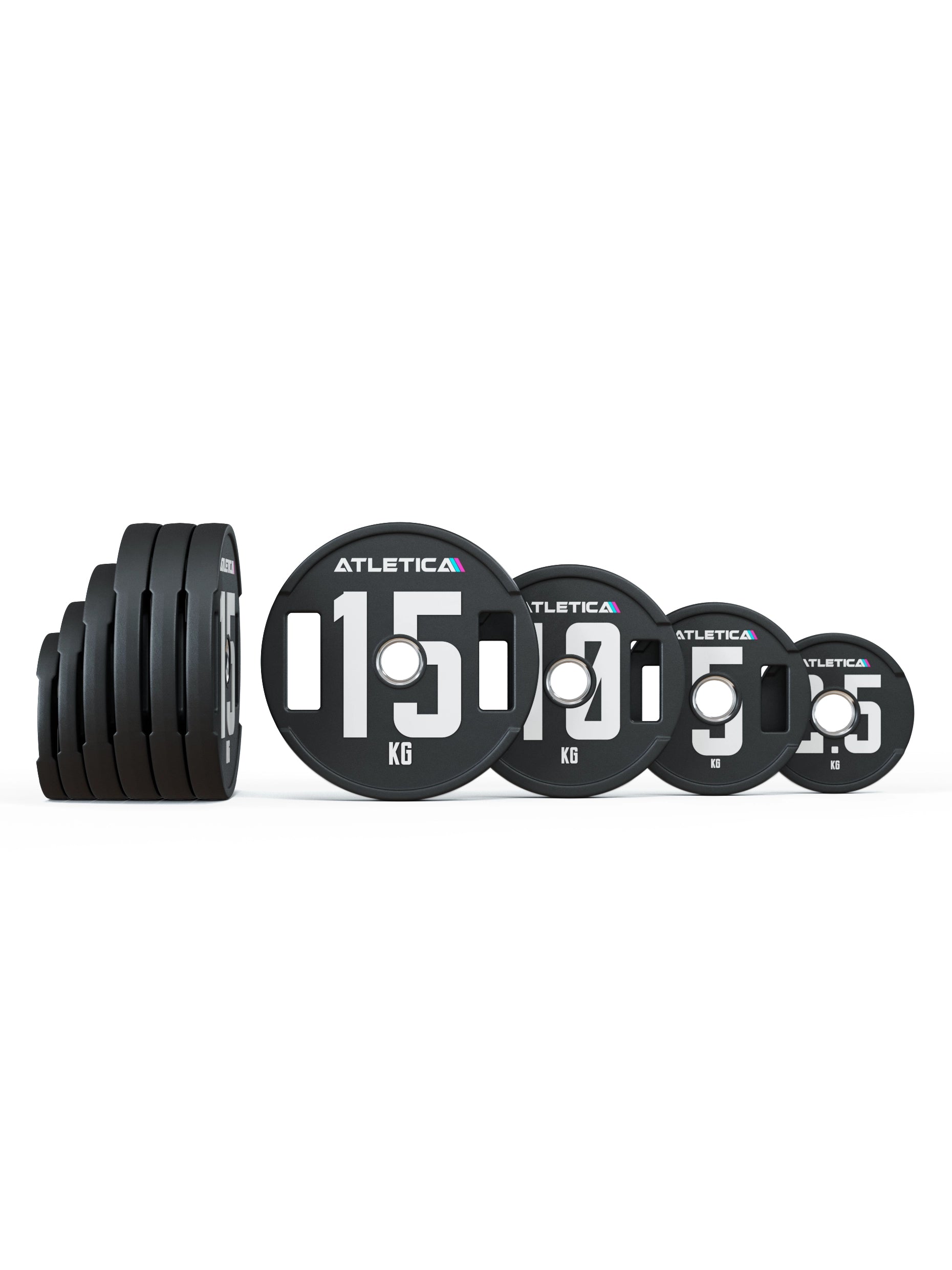 Hantelscheiben Set 2H Gripper Plates Pro | Paar | 50mm Cast Polyurethan-Ummantelung 〡 Stahlkern 〡 Gewichtstoleranz 1 % 〡 Edelstahlring | #size_95kg