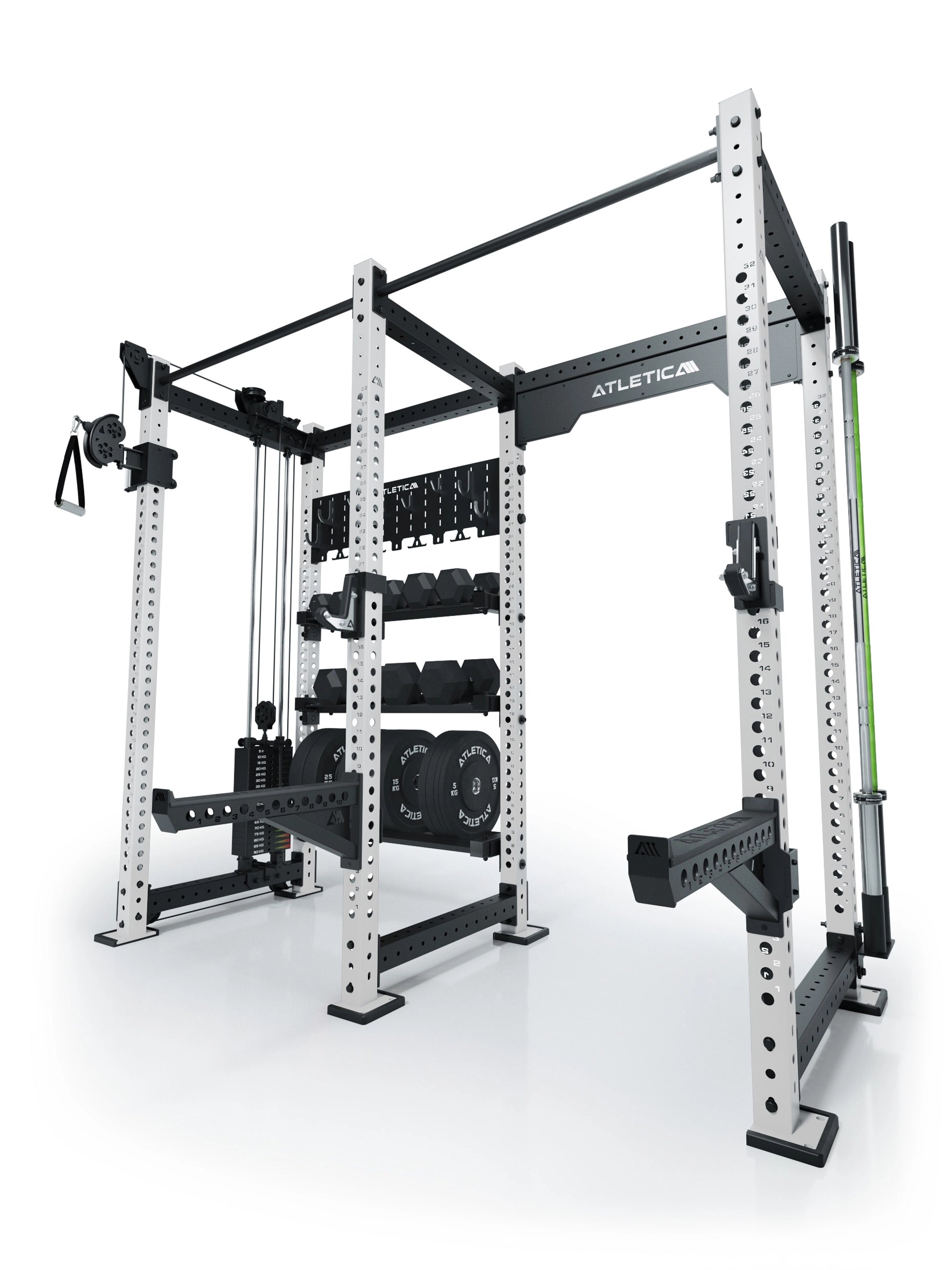 ATLETICA R8 Falcon | Power Rack mit Kabelzug & 95kg Gewichtsblock