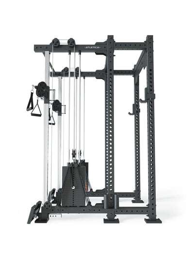 R8-Duality Pro Shallow Power Rack: 2x90 kg Steckgewicht 
