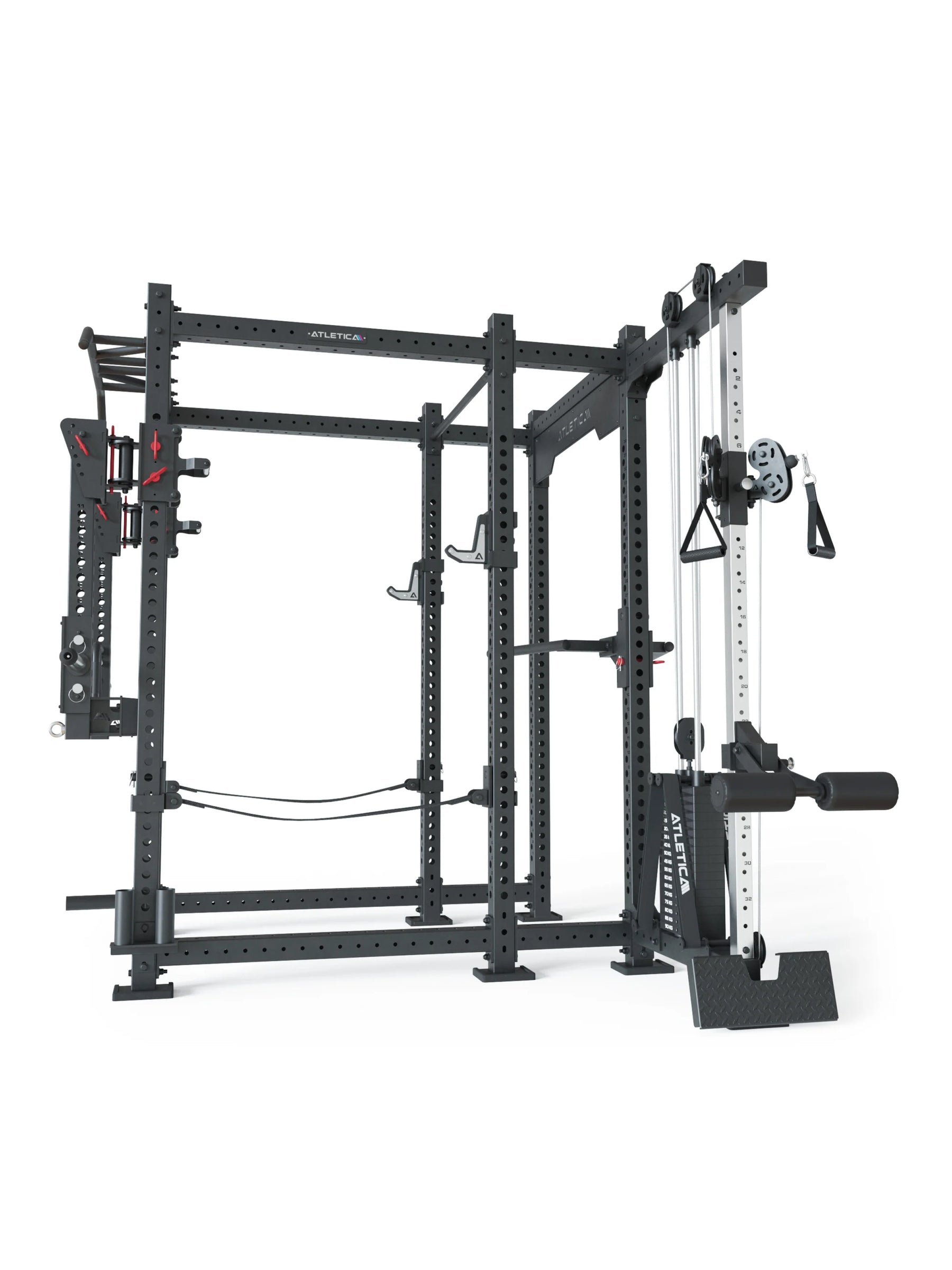 ATLETICA R8-Sentinel PRO Power Rack | Kabelzug & Jammer Arms