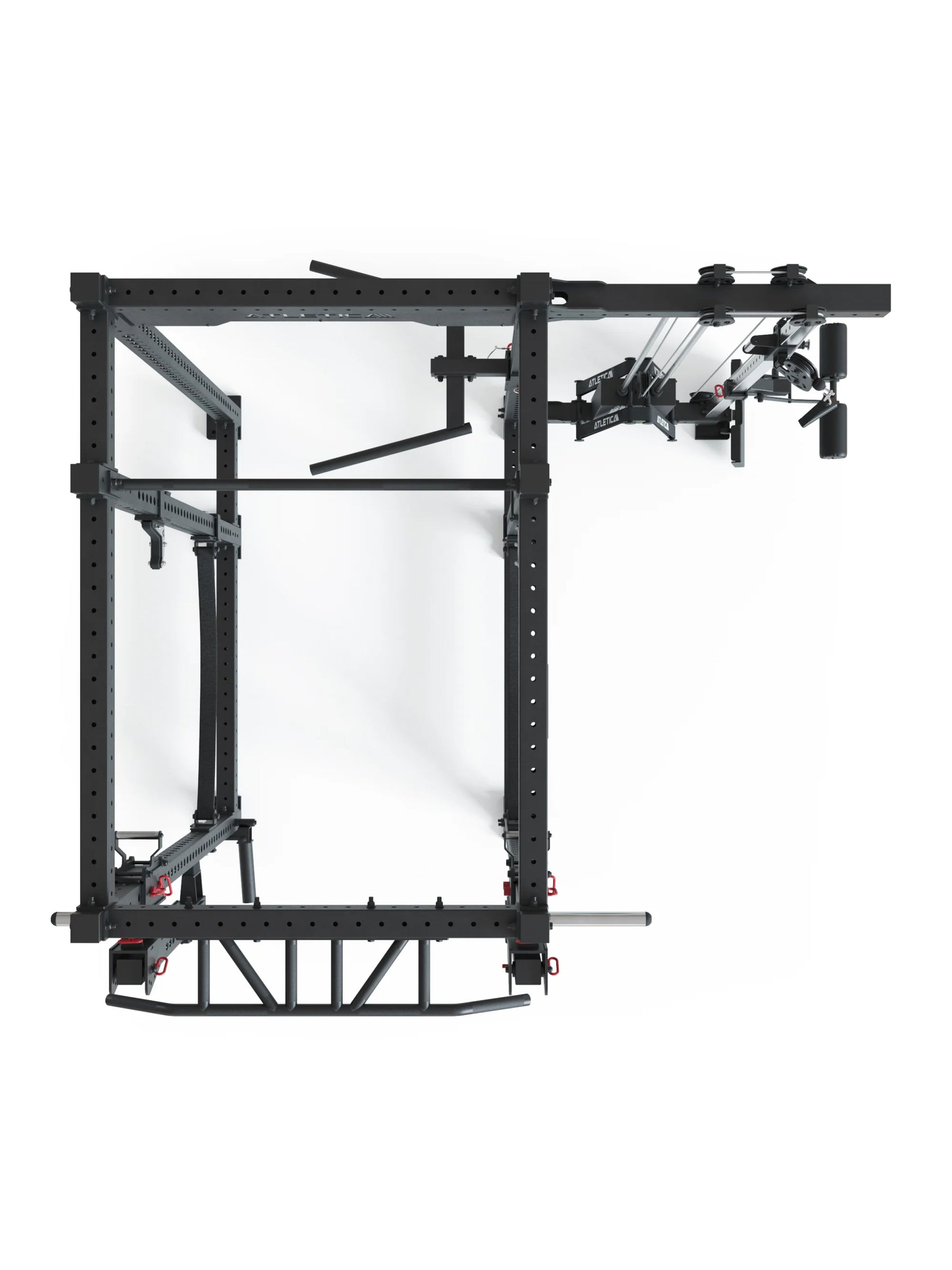 ATLETICA R8-Sentinel PRO Power Rack | Kabelzug & Jammer Arms