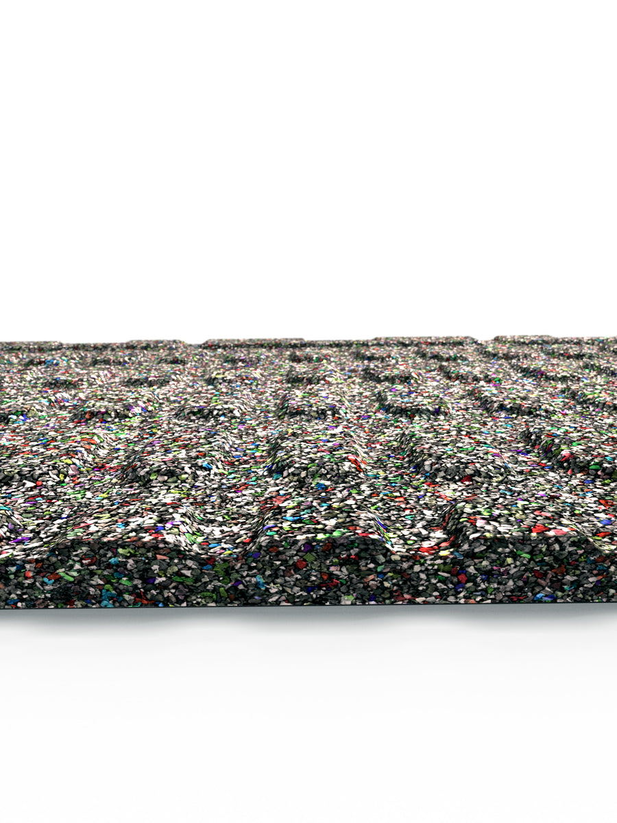 Bodenschutz | MaxProtect Bodenschutz 20 mm 100x100cm, hochwertiges Kautschuk | Steckverbindung | Feingranulat Oberfläche | Geruchsarm | TÜV