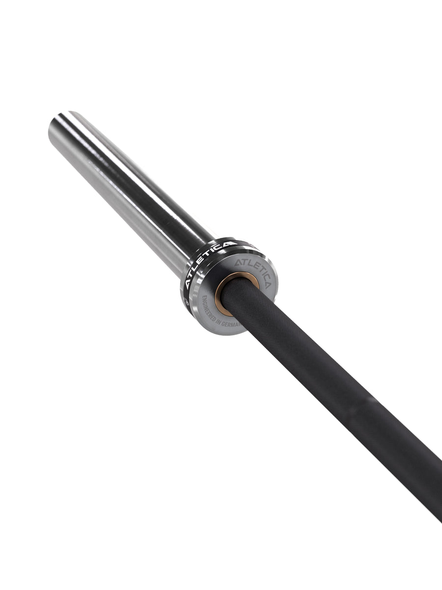 Weightlifting Bar | Speziell fürs Gewichtheben konstruiert | 50mm Olympia Langhantel | 20kg | Markierungen nach IWF & IPF | 1200kg Belastbarkeit