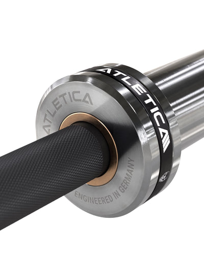 Weightlifting Bar | Speziell fürs Gewichtheben konstruiert | 50mm Olympia Langhantel | 20kg | Markierungen nach IWF & IPF | 1200kg Belastbarkeit