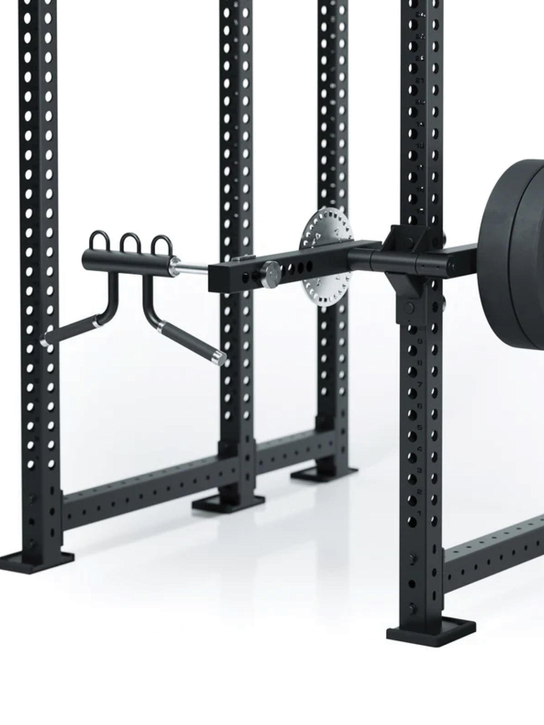 Power Rack Zubehör Allmotion R8 Serie: 4-in-1-Gerät | Erweitert Dein Power Rack um 4 Grundübungen | Training von Beinbeuger, Beinstrecker, Bizeps und Trizeps